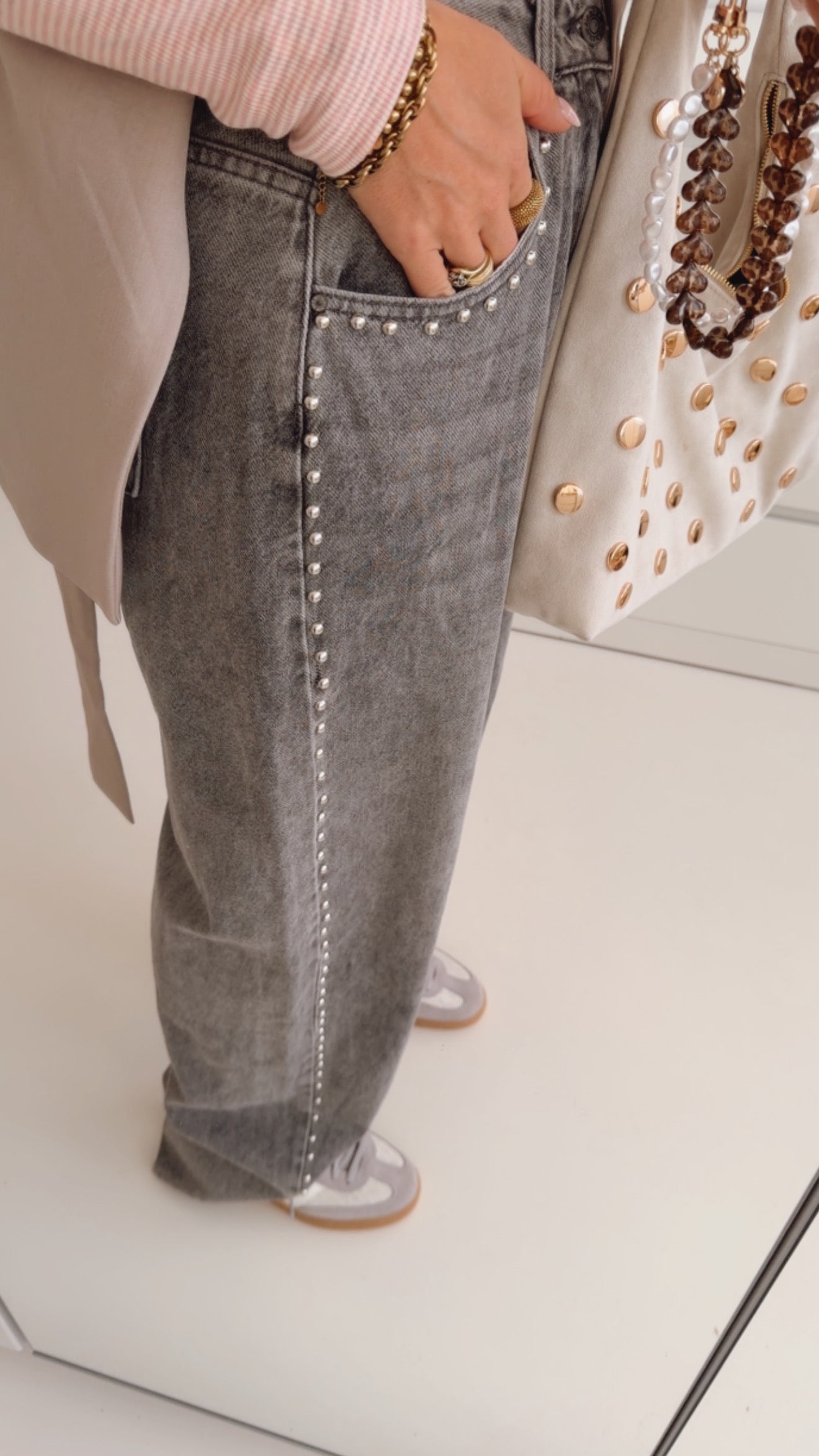 Jeans Side Studs