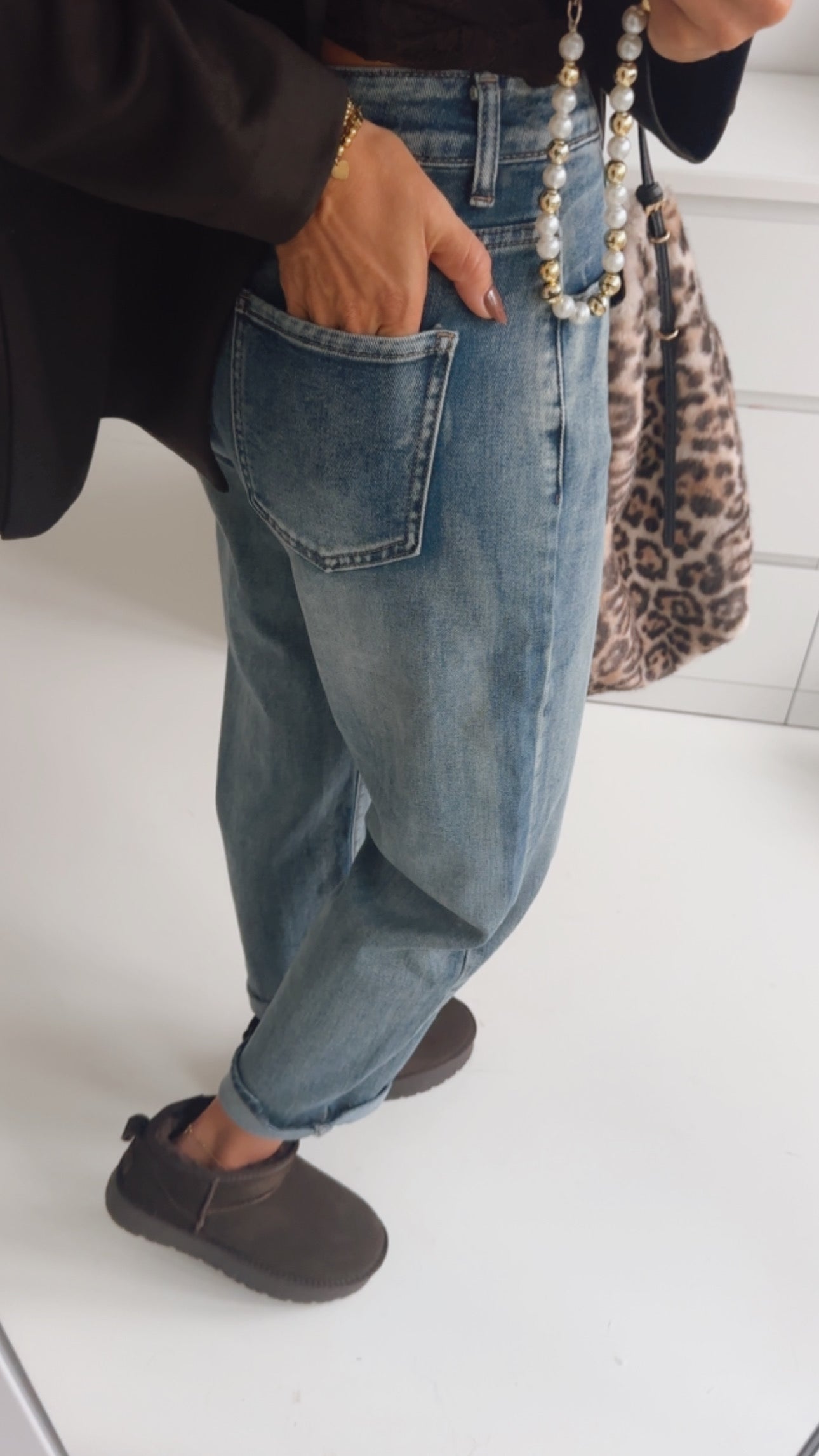 Mom Jeans Umschlag