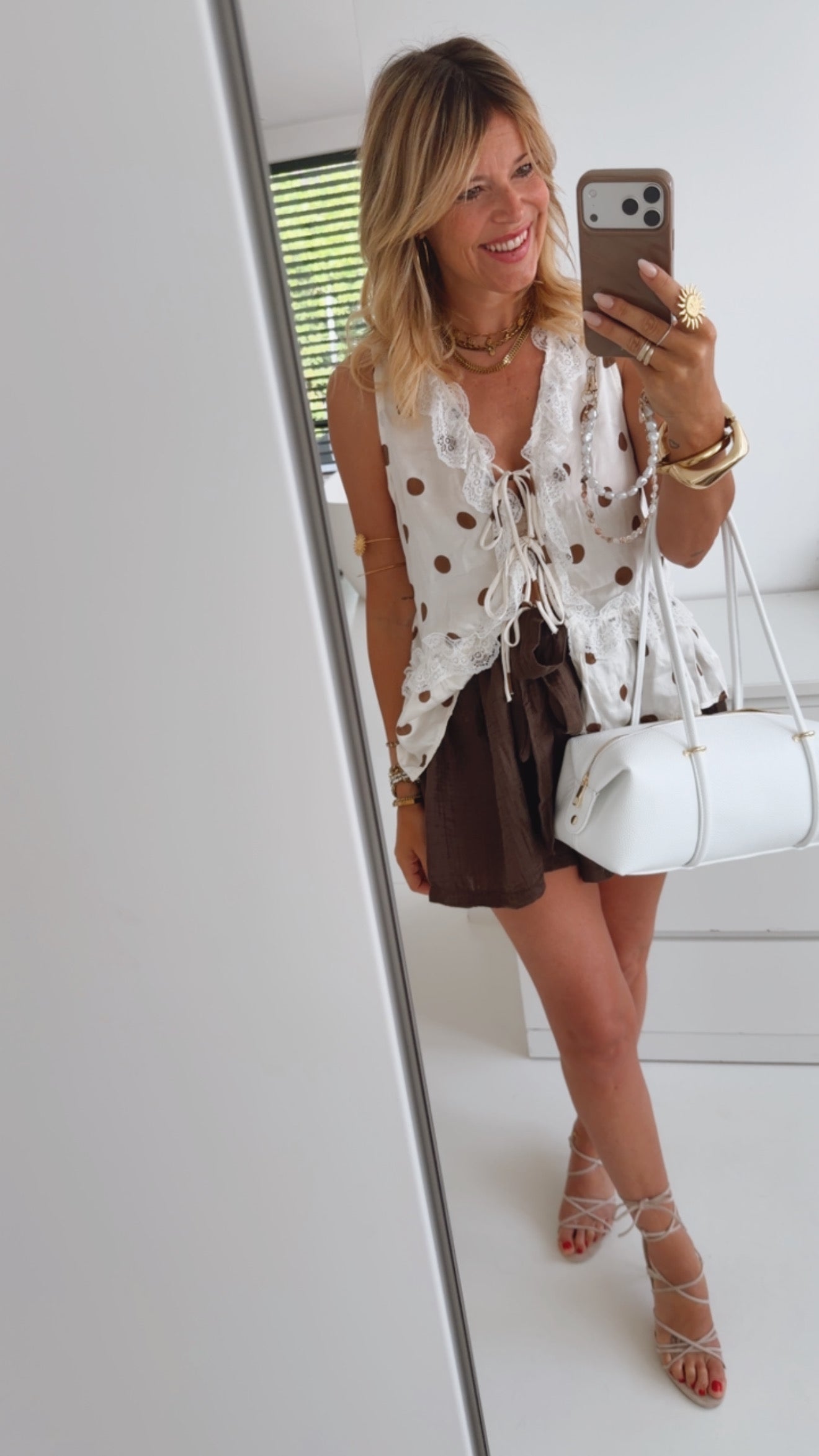 Polkadot Top zum Binden