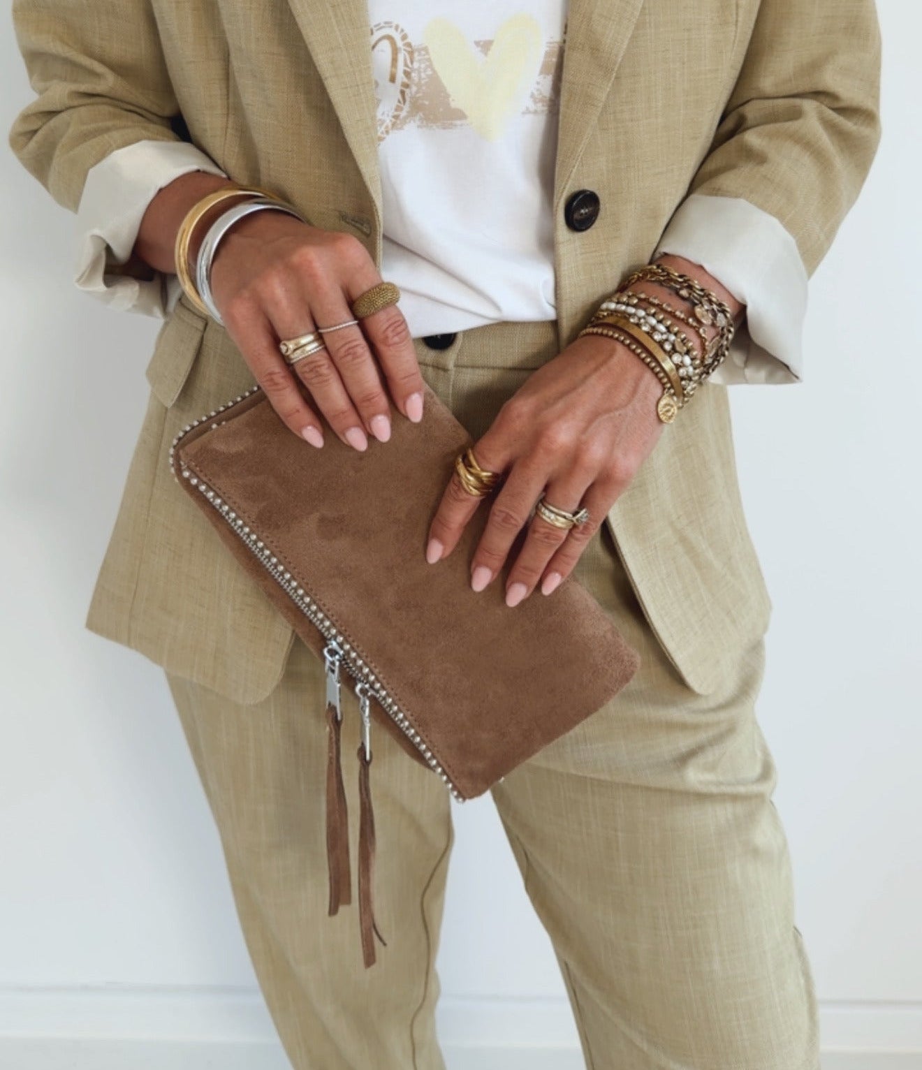 Midi Clutch Bubble Edge