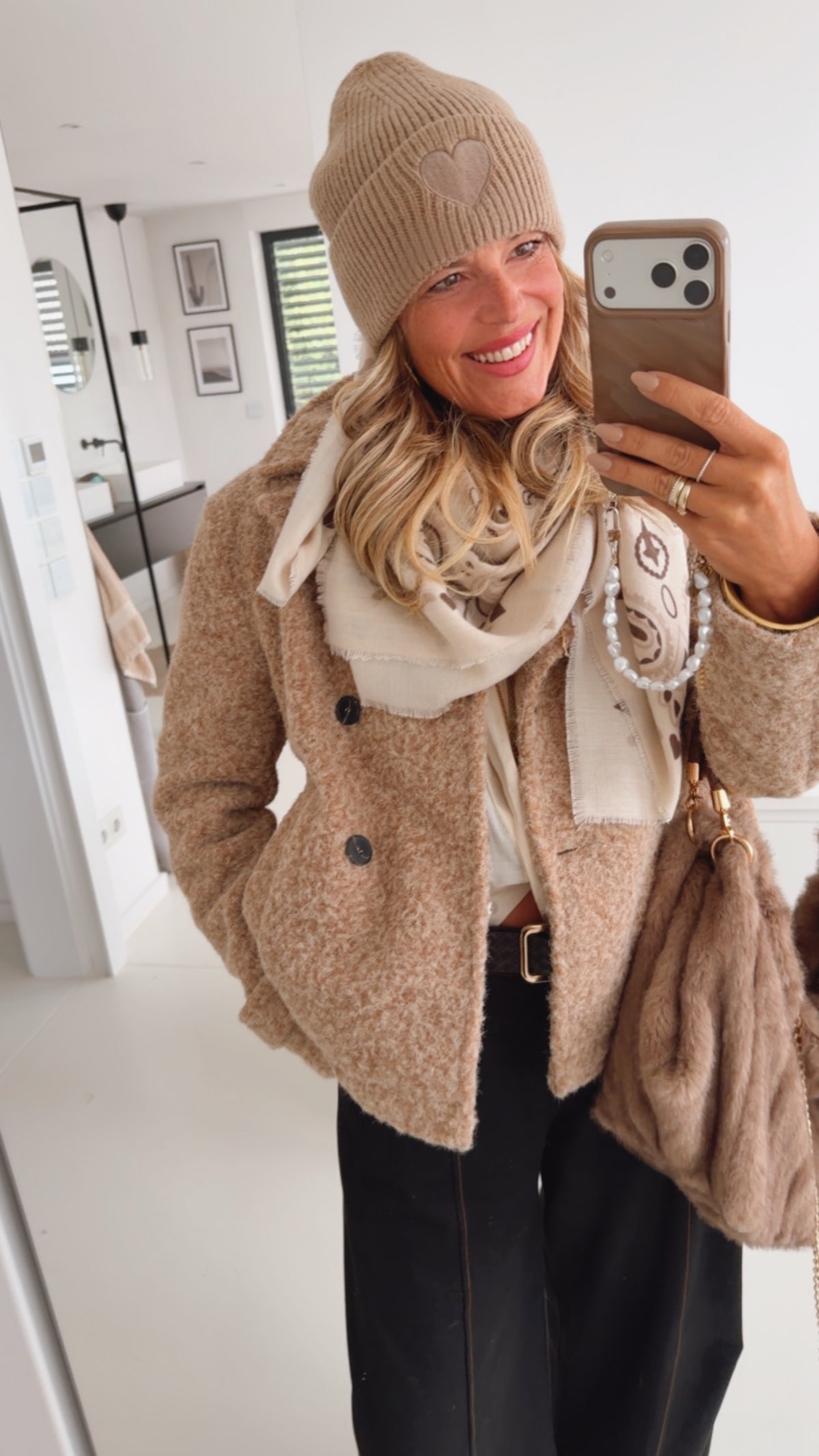 Cozy Beanie Big Heart