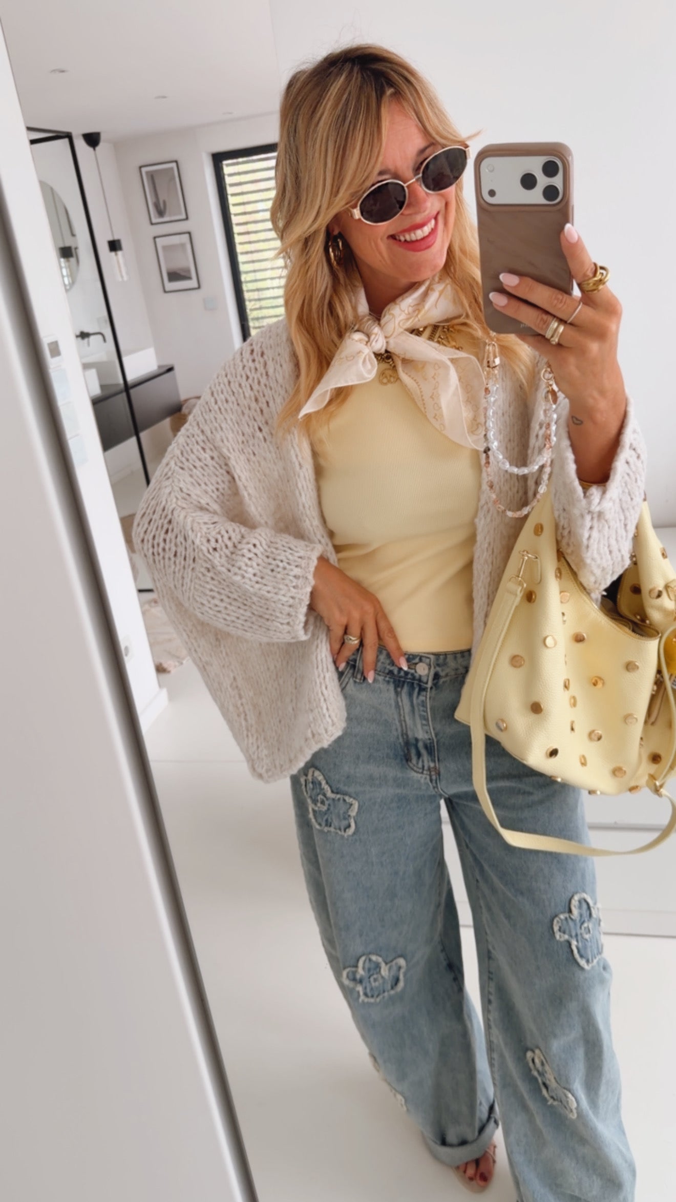 Oversize Grobstrick Jacke