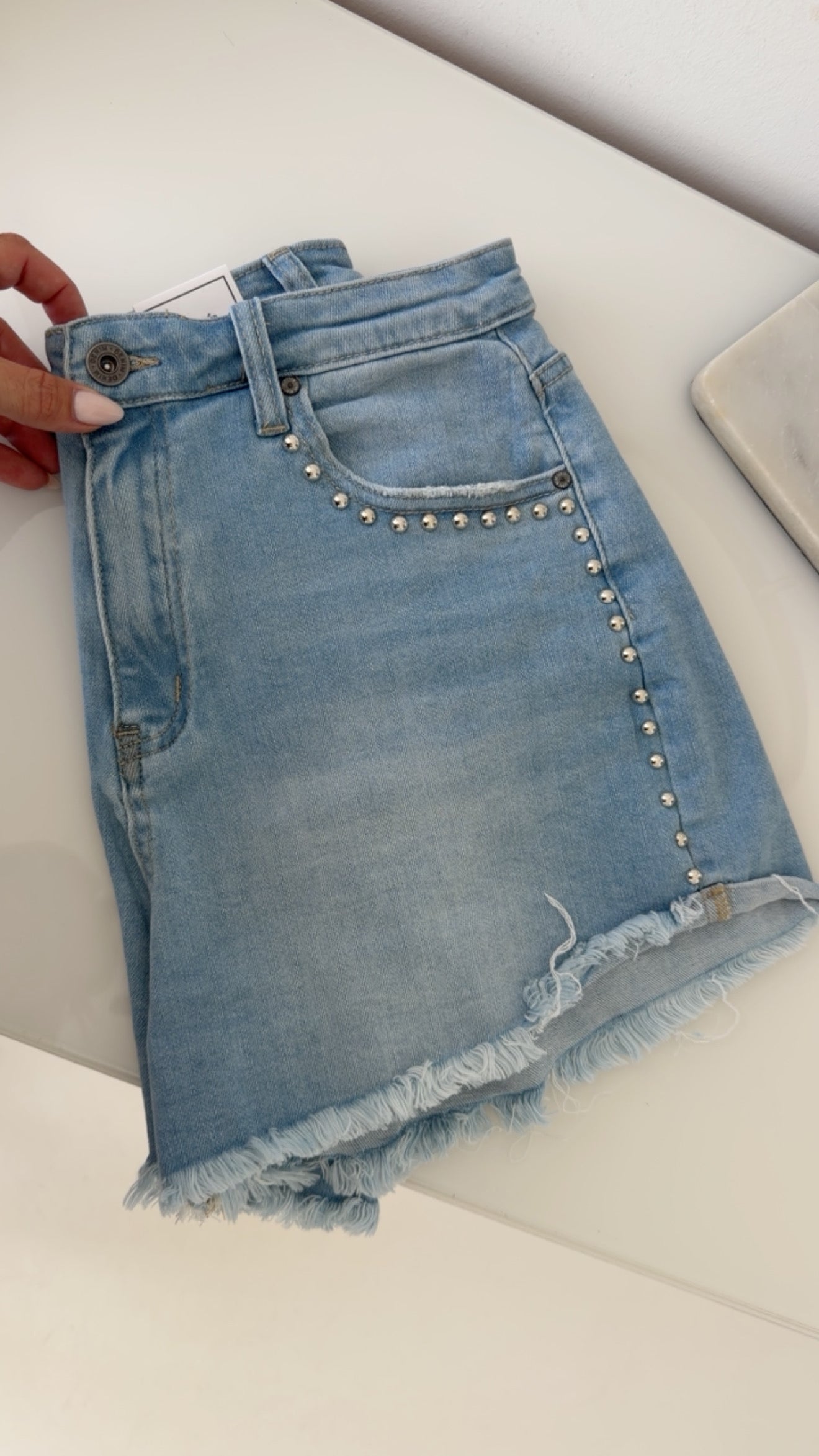 Jeans Shorts Nieten