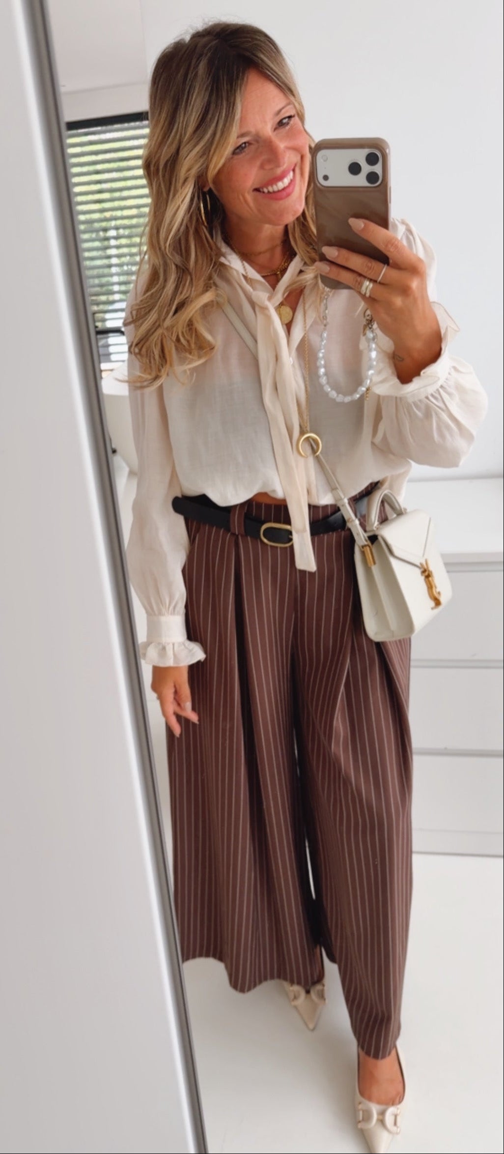 Pinstripe Hose Gürtel