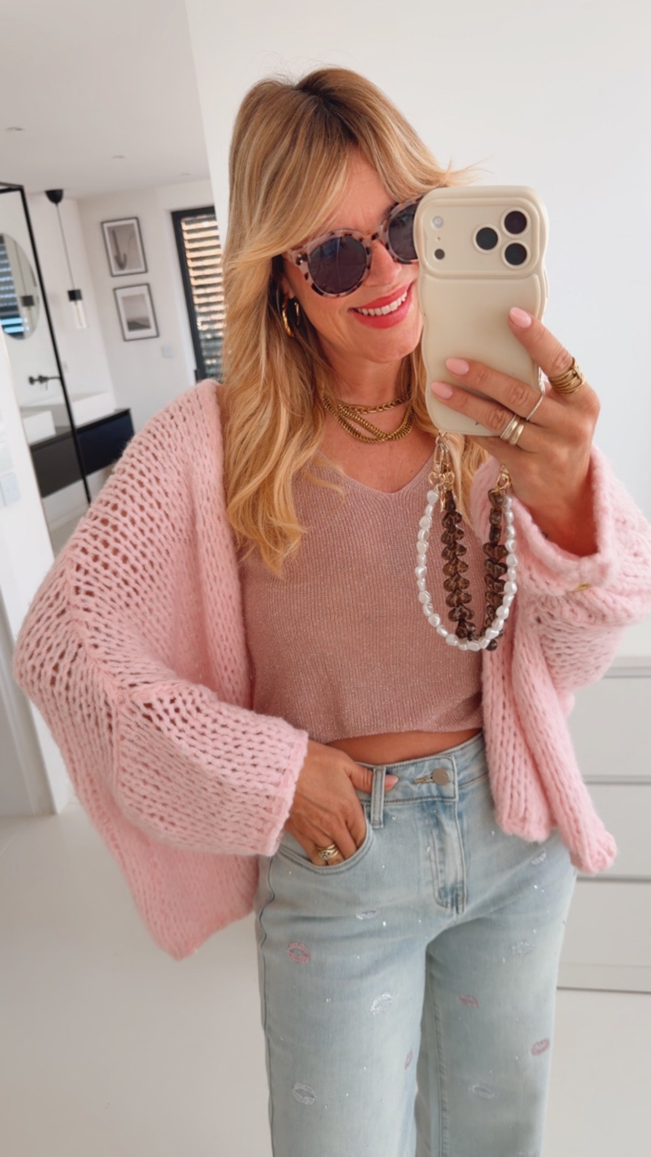 Loose Knit Top Glitter