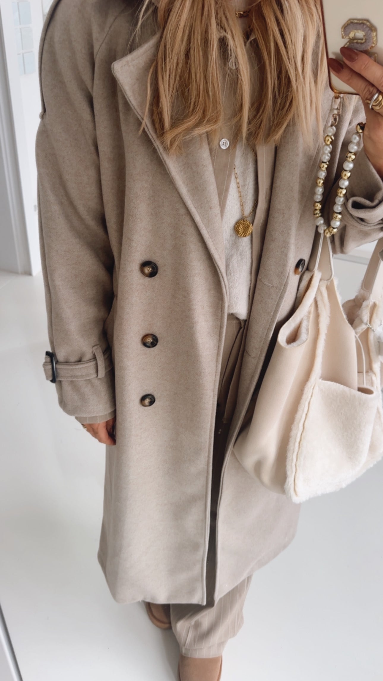 Trenchcoat Jacke mit Bindegürtel