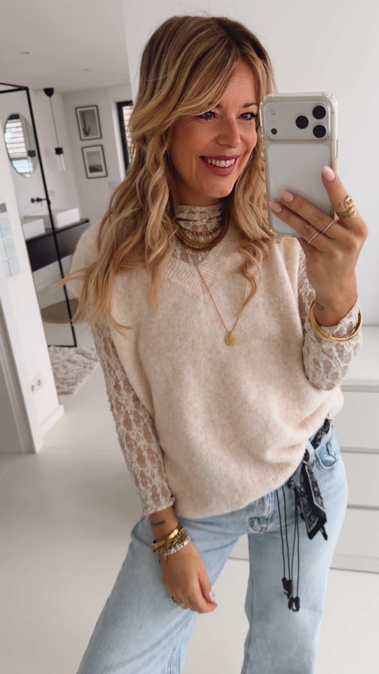 Lace Longsleeve Abstrakt