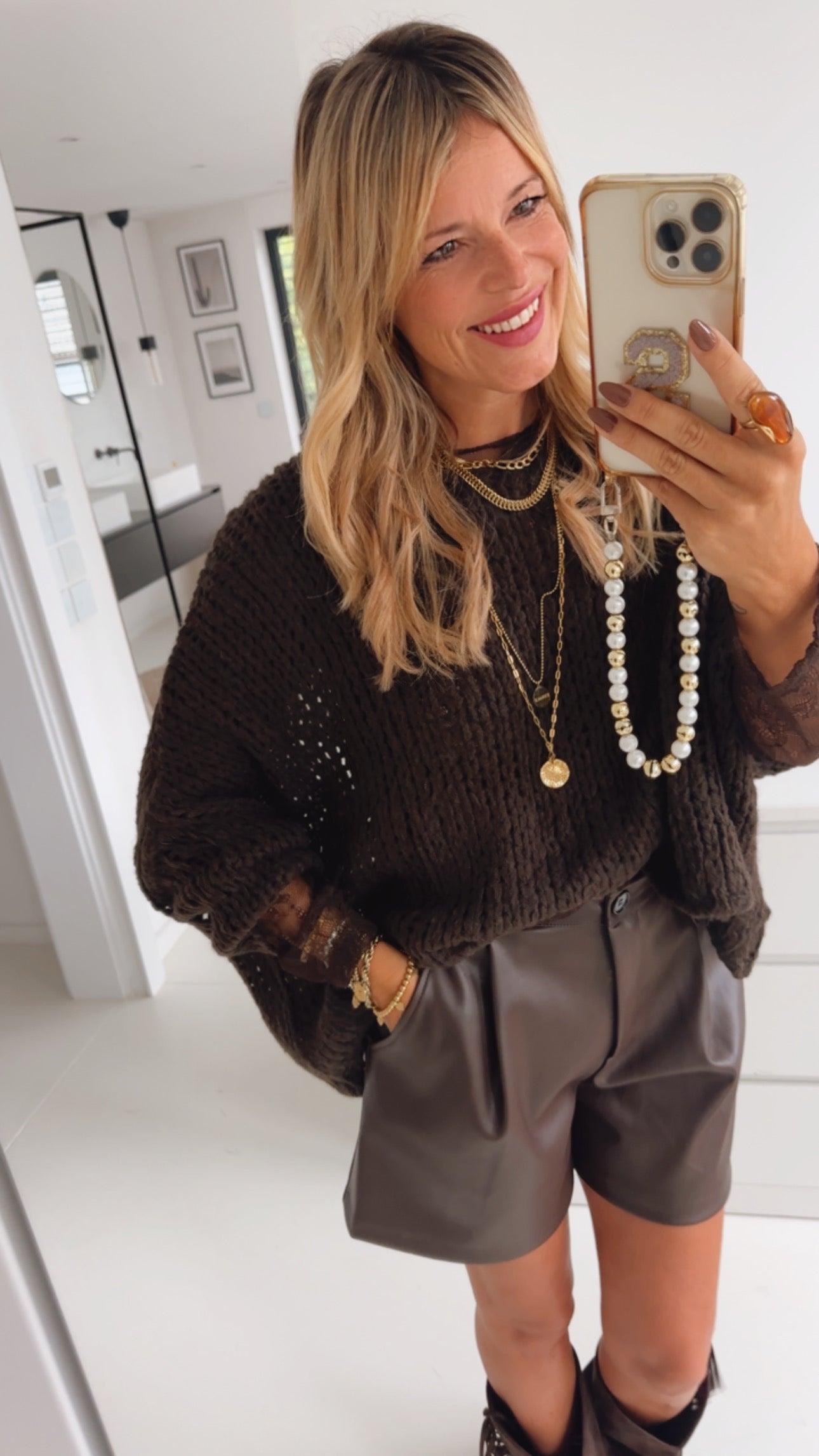 Loose Oversize Strick Pulli