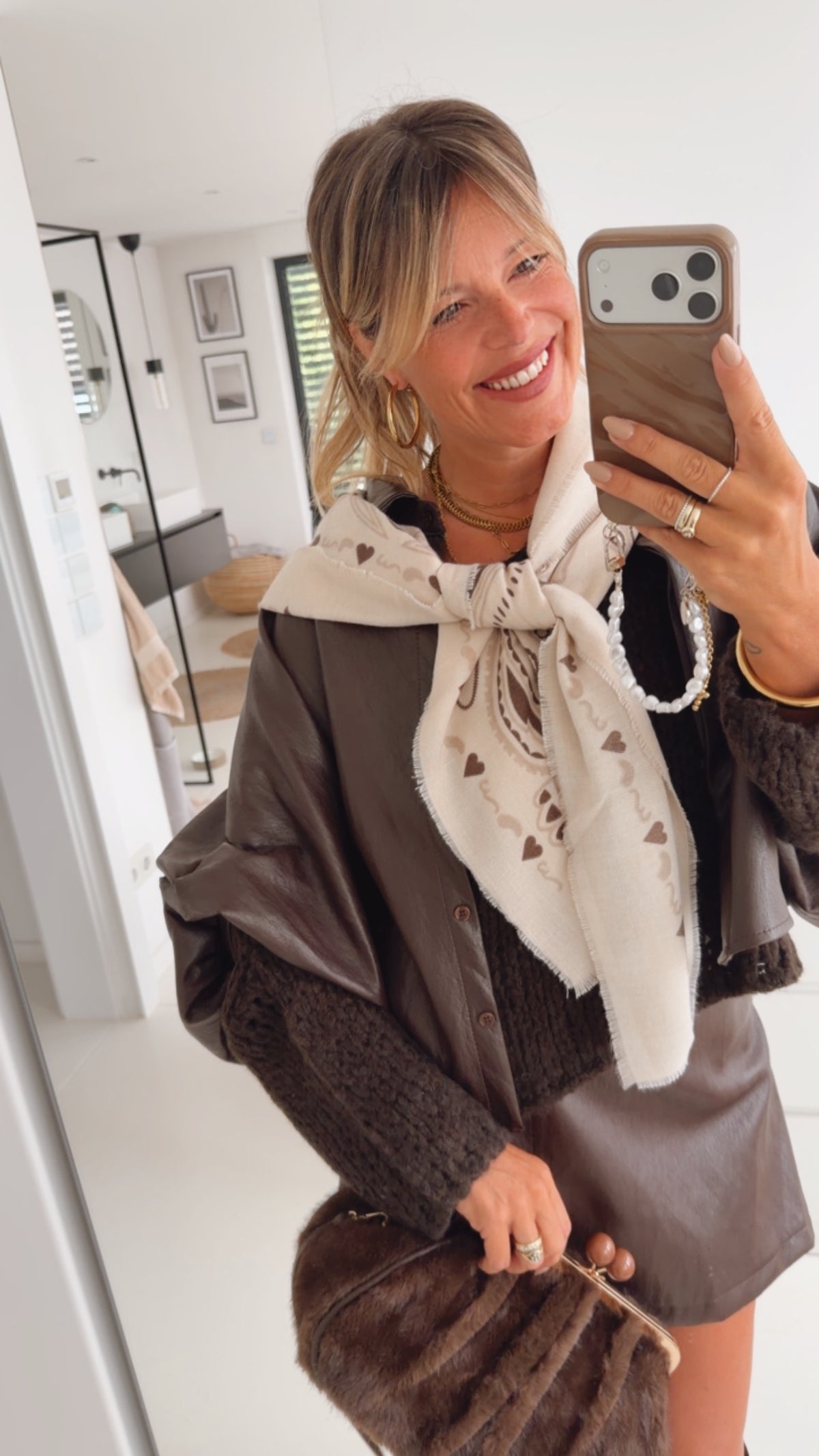 Fledermaus Jacke Lederoptik
