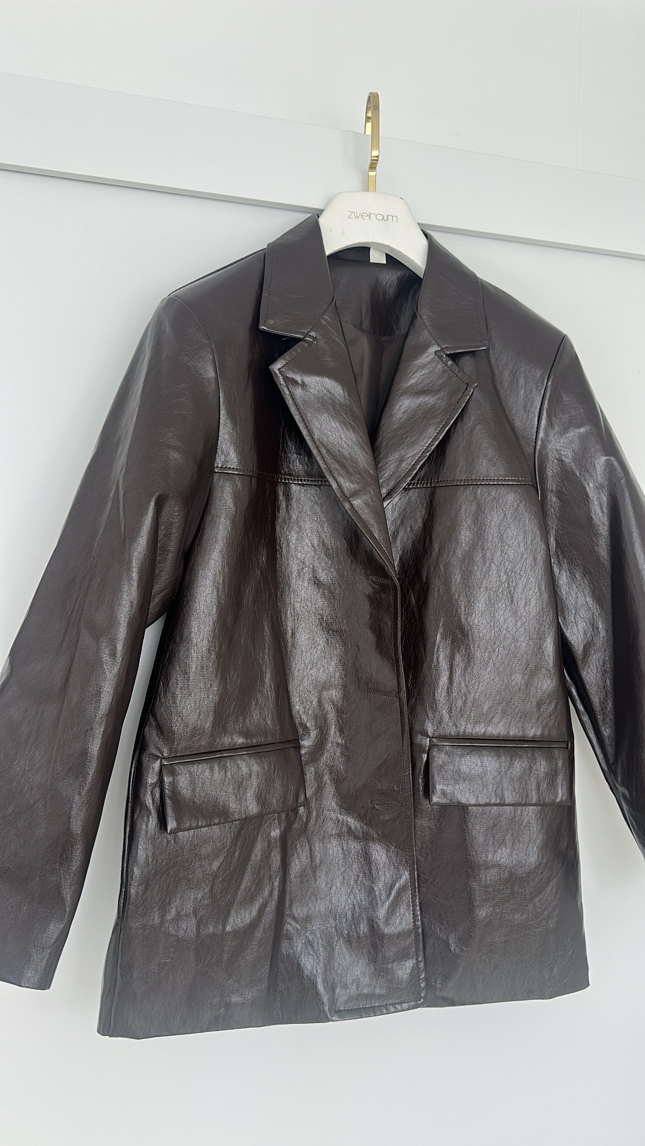 Shiny Blazer Lederoptik