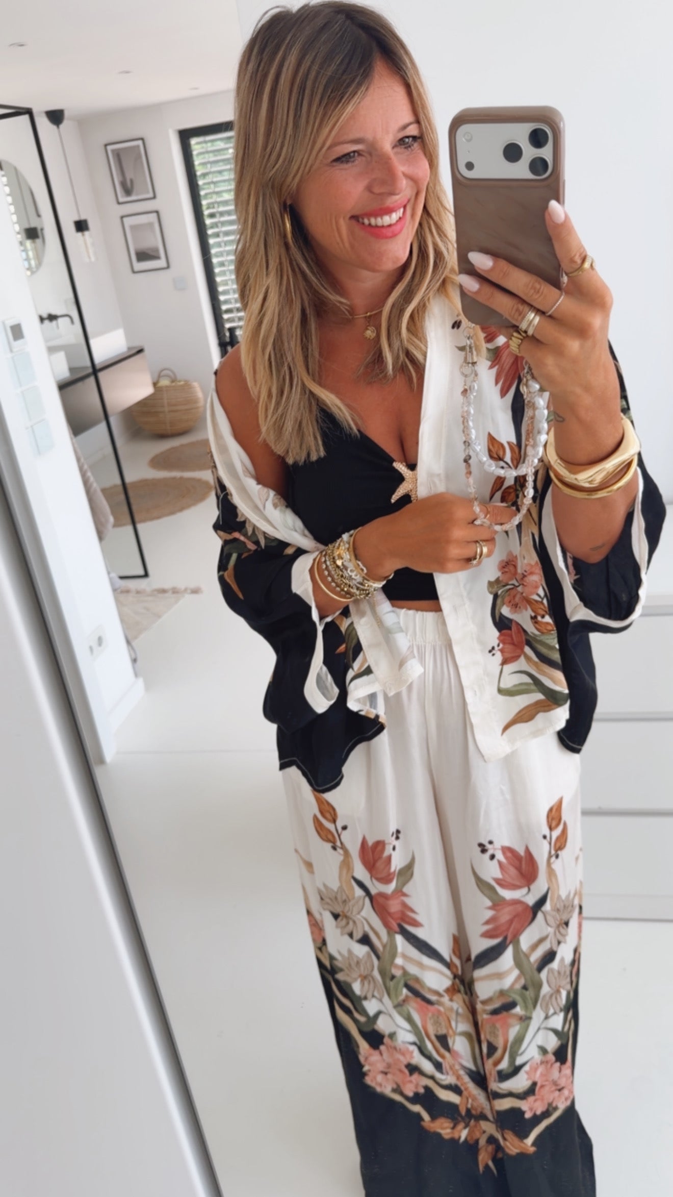 Flower Bird Loose Hose