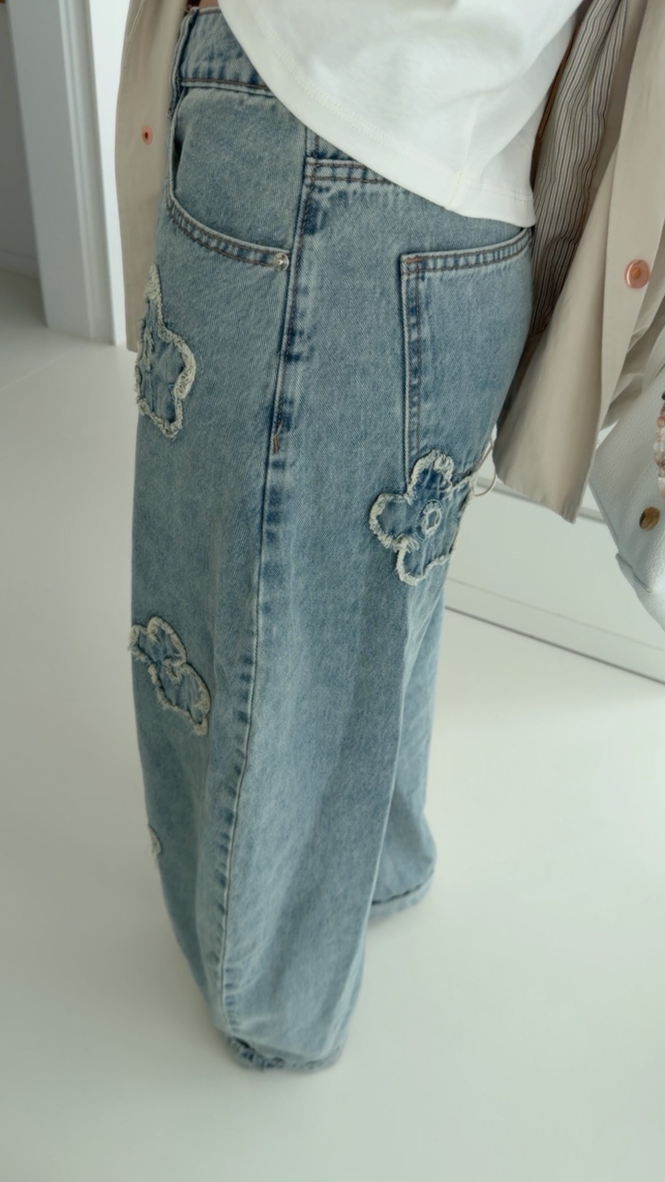 Jeans Blumen Detail