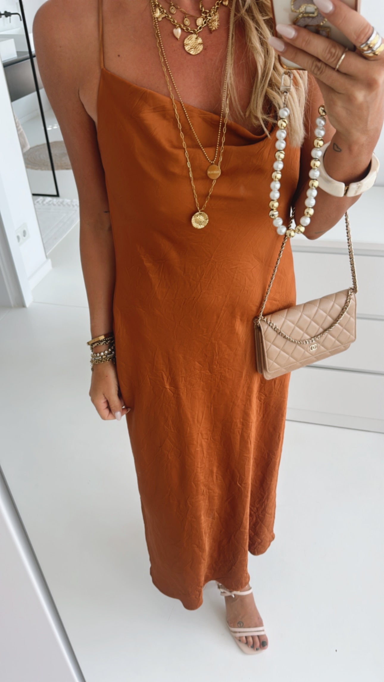Spaghetti Kleid Waterfall