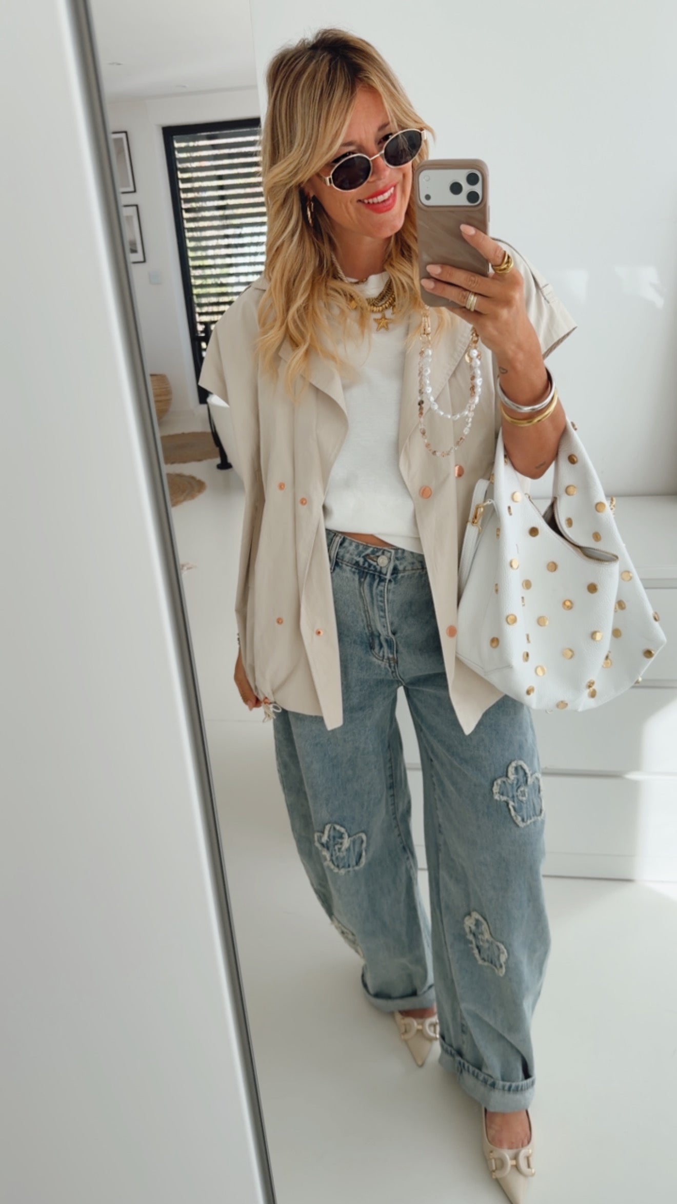 Jeans Blumen Detail