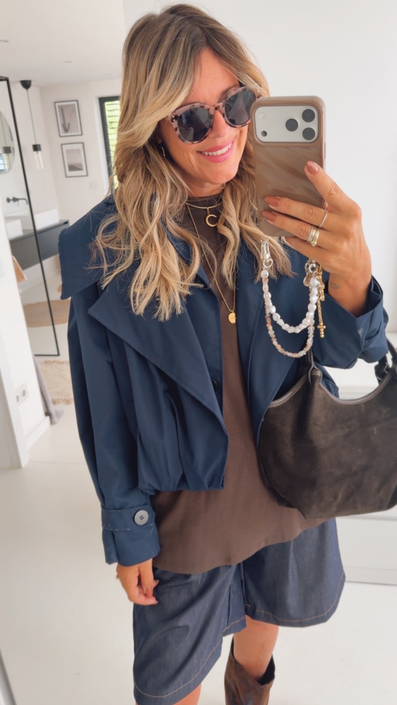 Trench Jacke Midi
