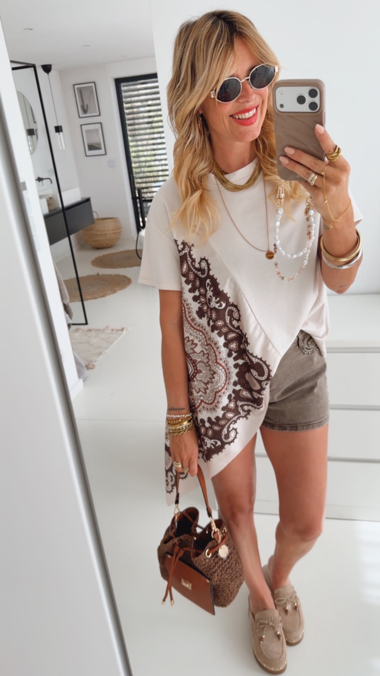 Shorts Nieten Detail