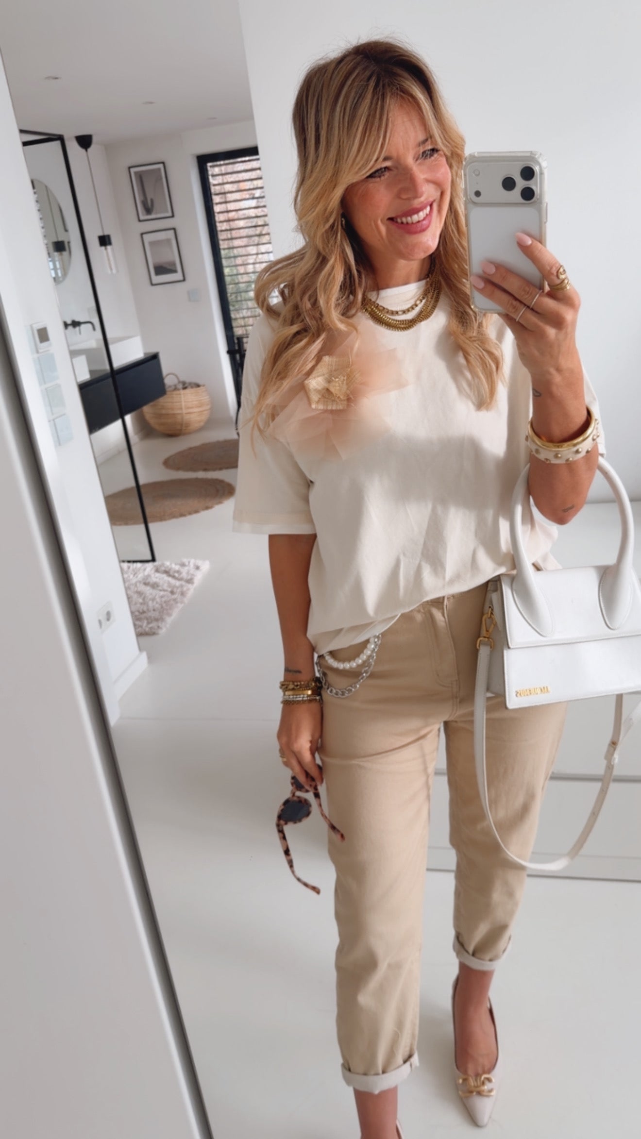 T-Shirt Tüll Detail