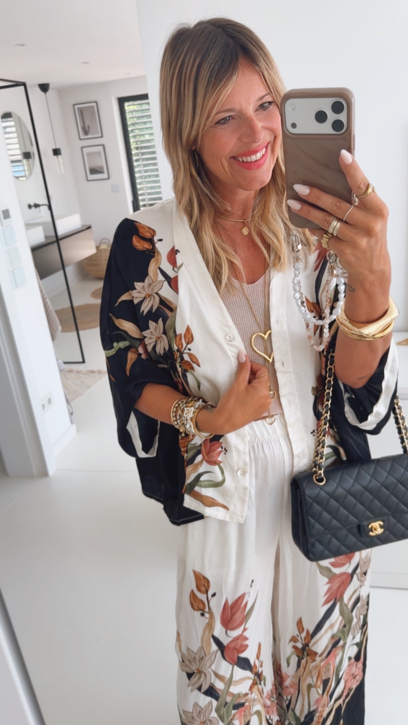 Flower Bird Loose Shirt