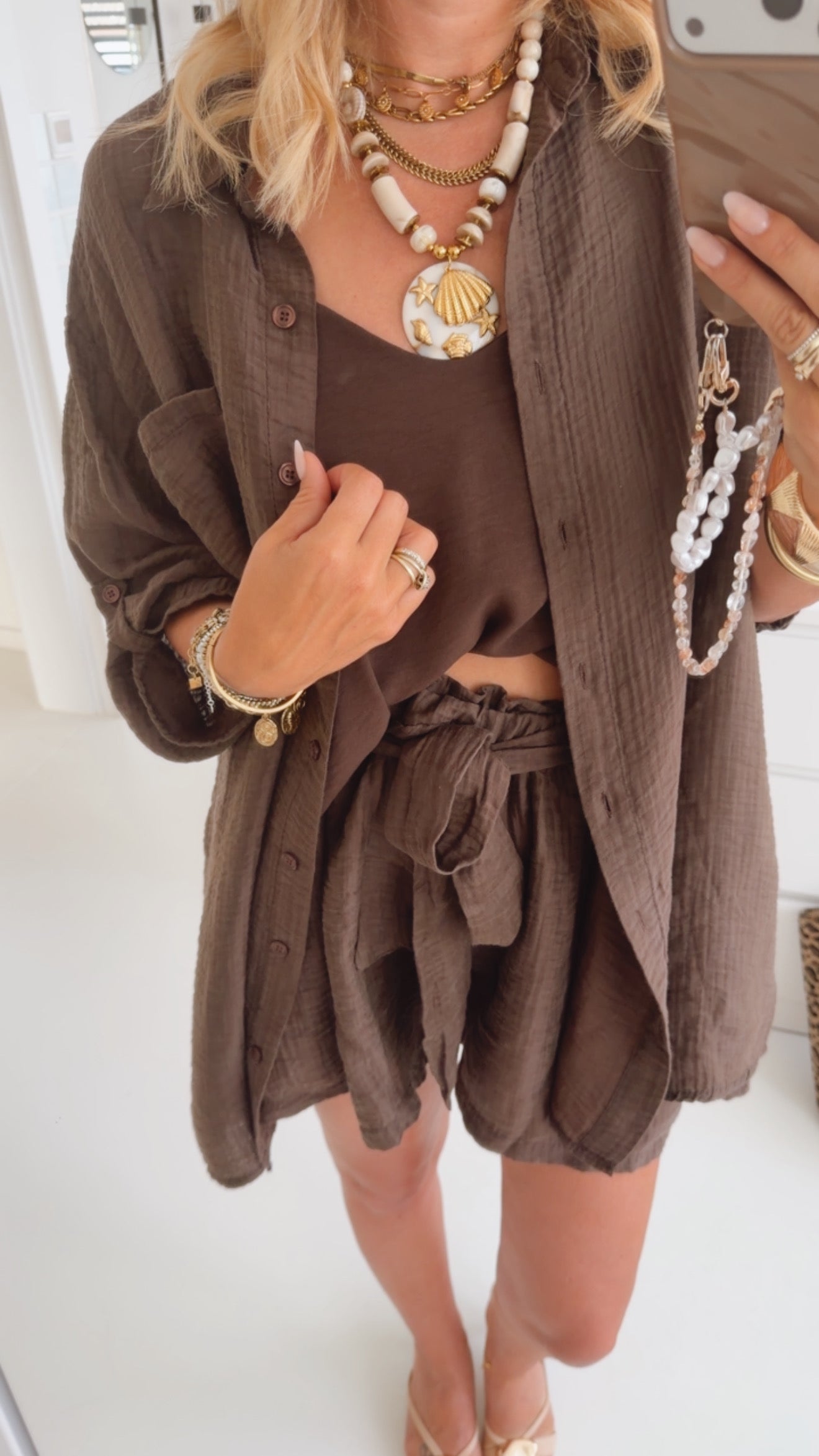 Flowy Structured Hemd