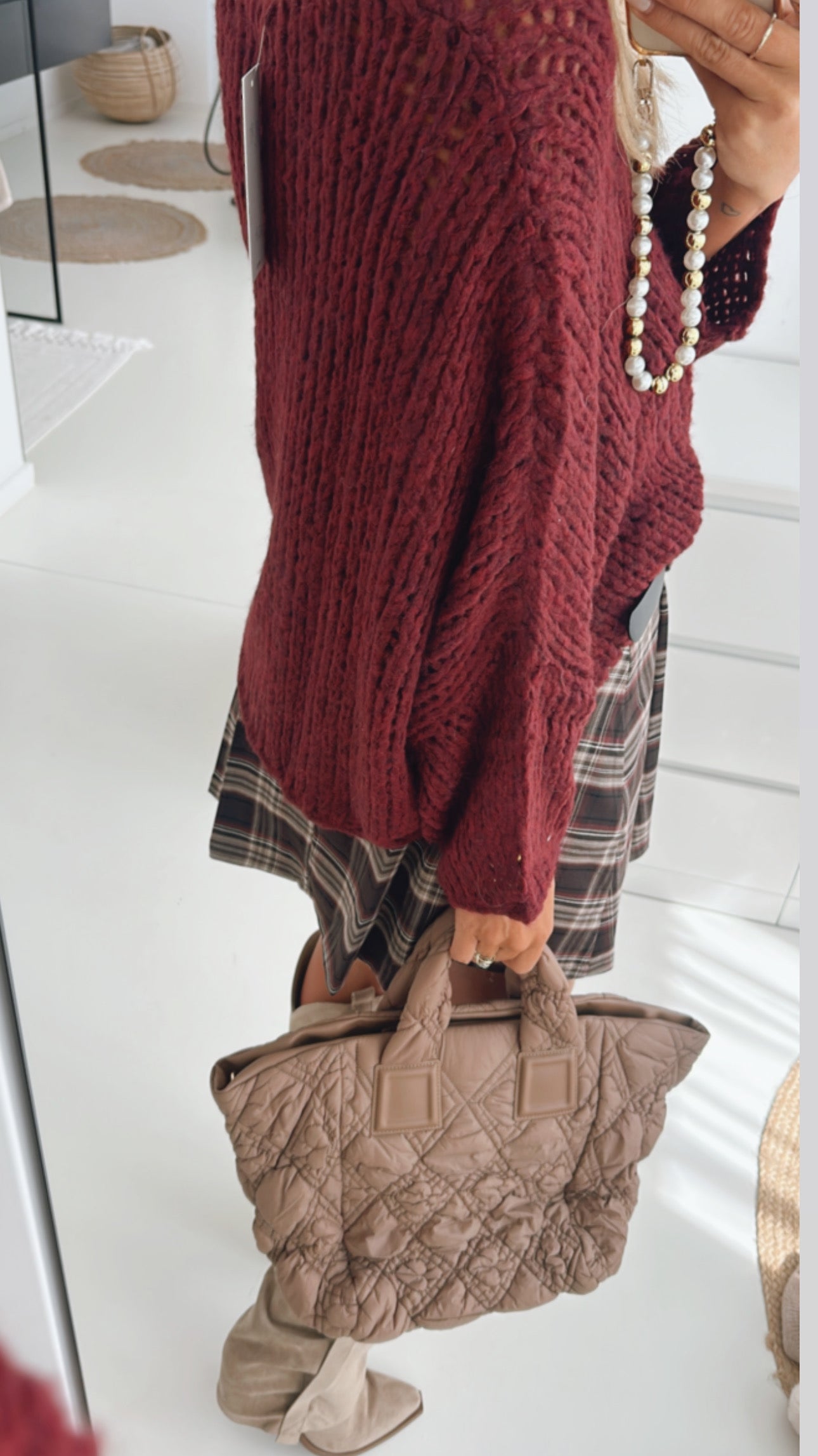 Loose Oversize Strick Pulli