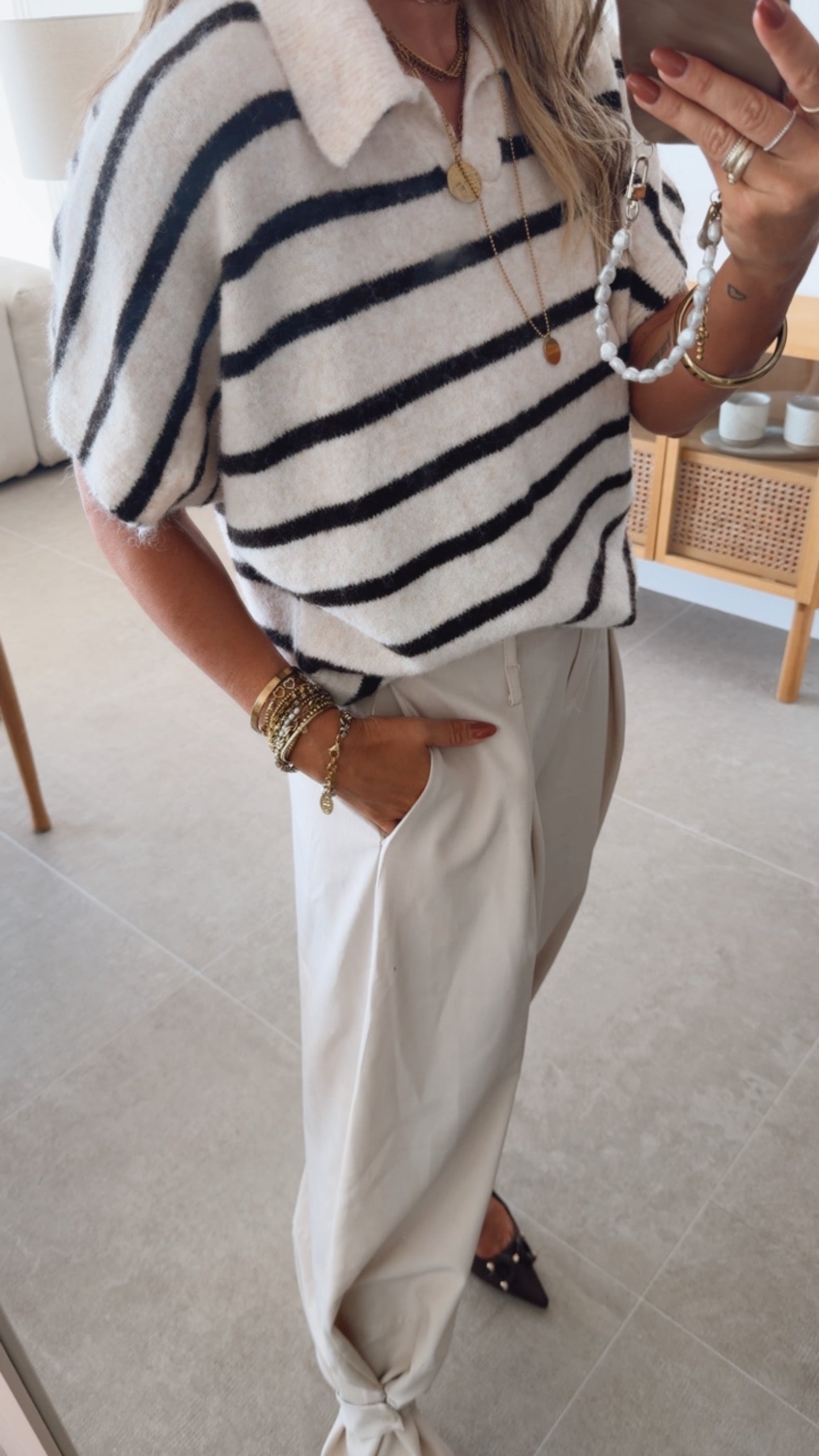 Strick T-Shirt Stripes