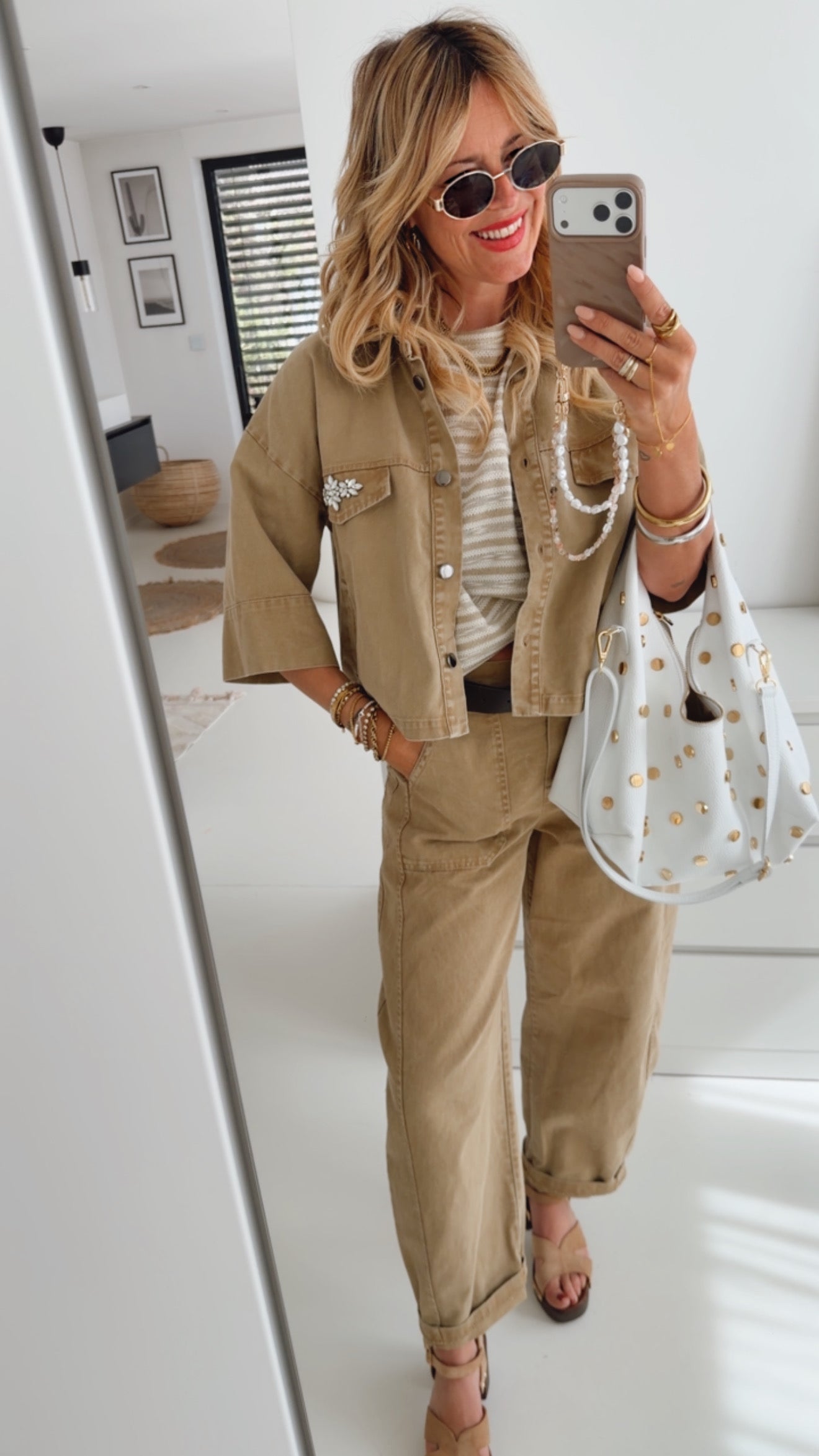 Midi Hemd Jeans Optik