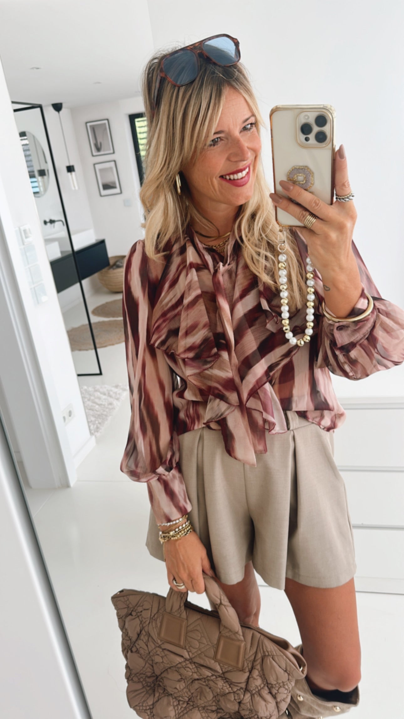 Bluse Abstract mit Schluppe