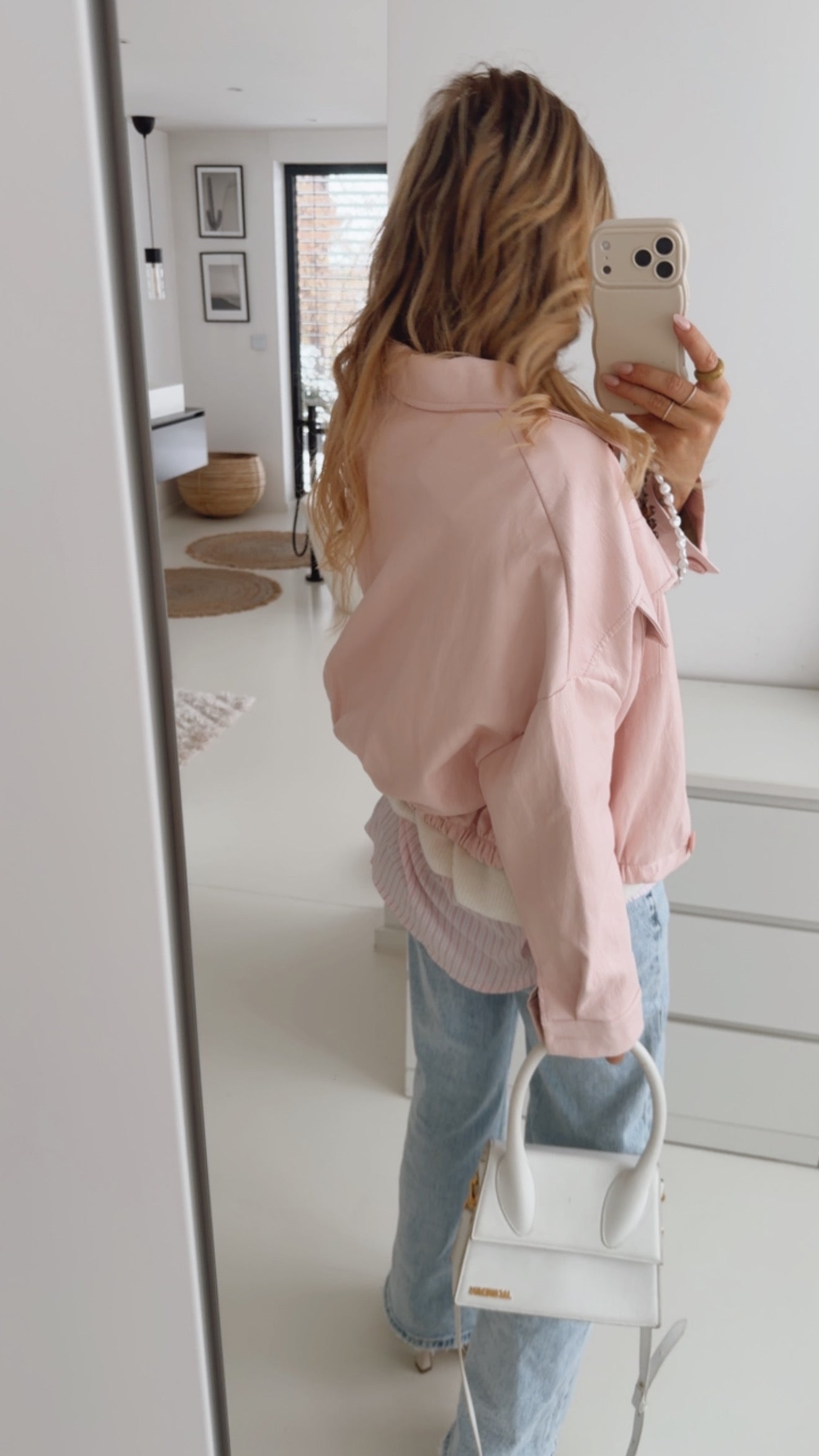 Bomber Jacke Lederoptik