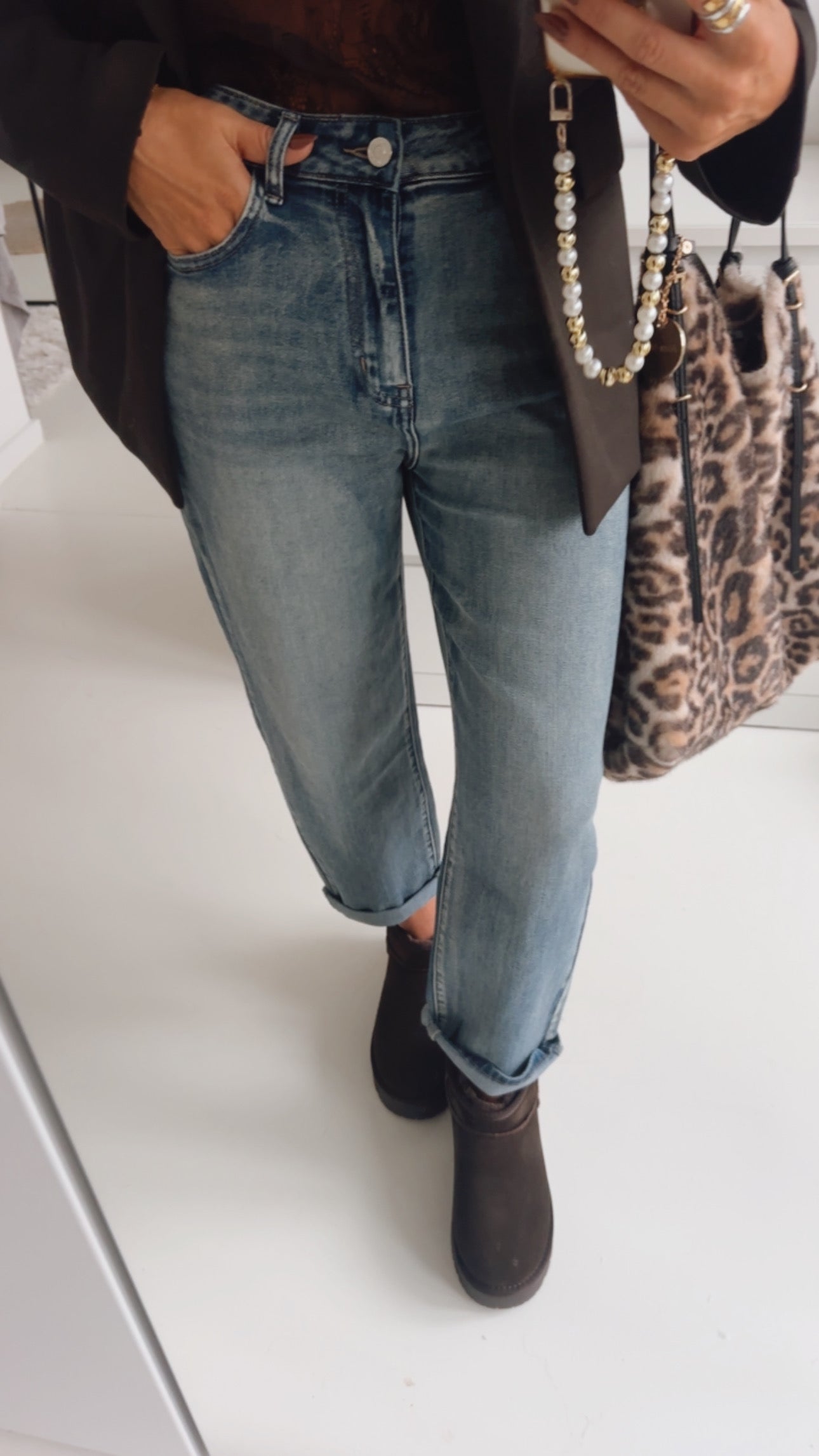Mom Jeans Umschlag
