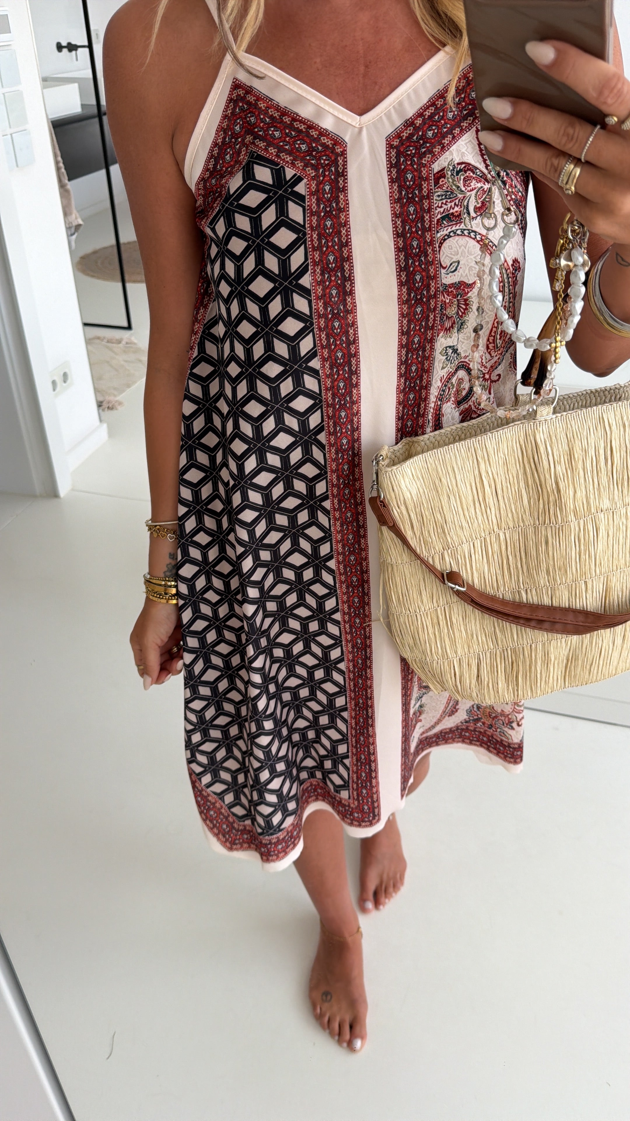 Tuch Kleid Pattern Mix