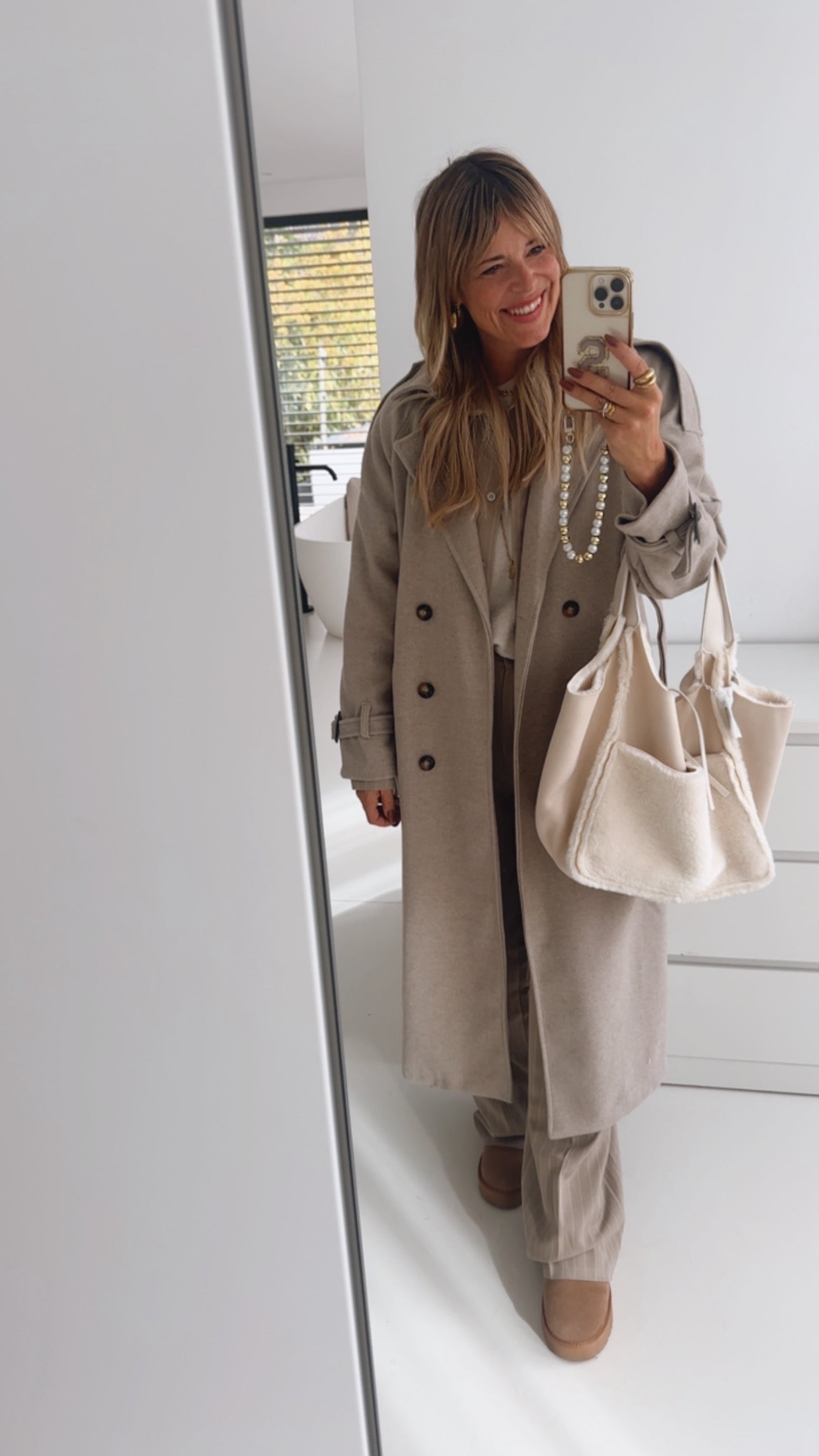 Trenchcoat Jacke mit Bindegürtel
