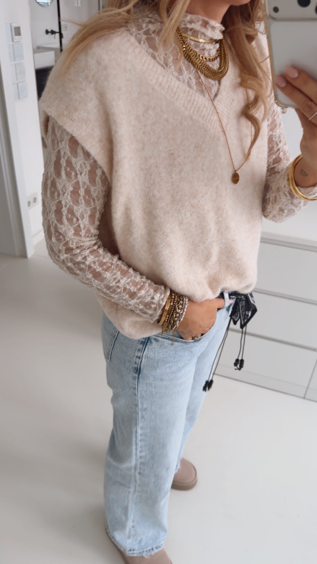 Lace Longsleeve Abstrakt