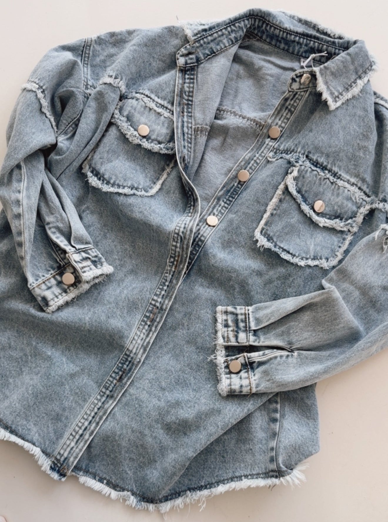 Jeans Hemd Destroyed Pockets