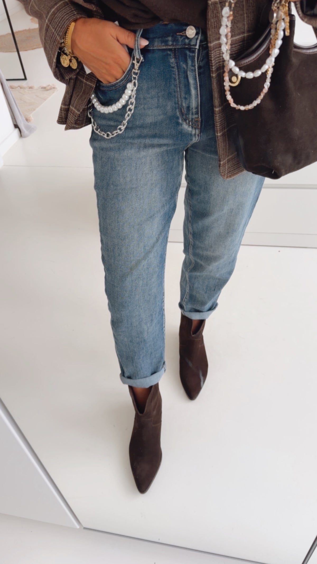 Jeans Pearl Chain