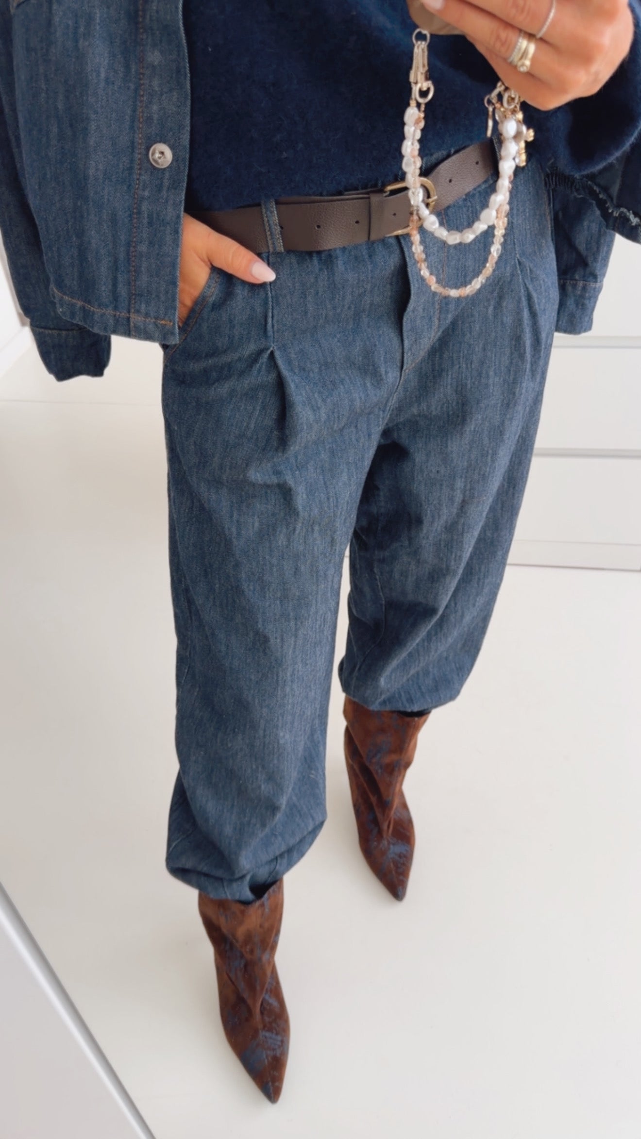 Jeans a Like mit Gummibund