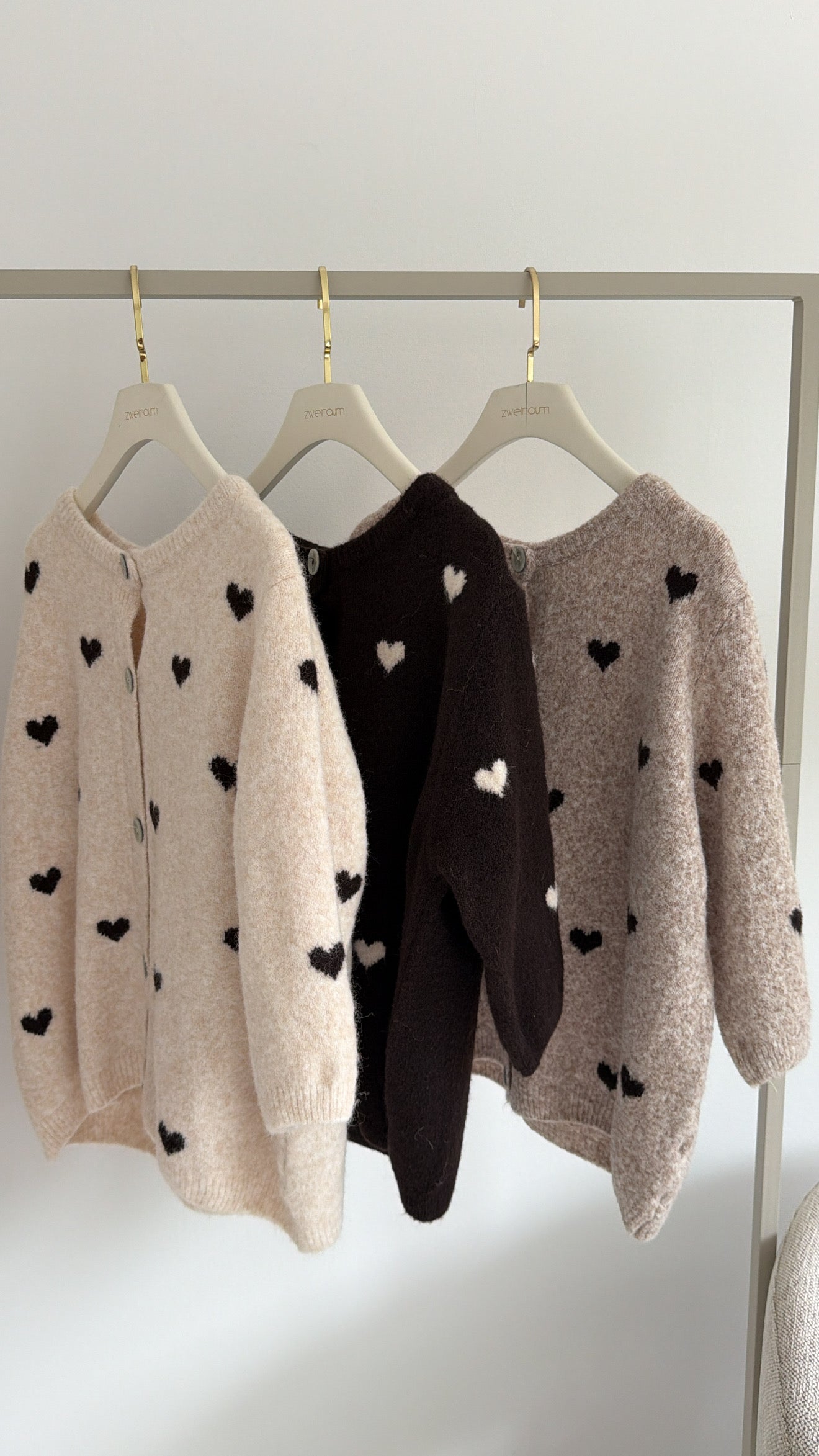 Kurzarm Cardigan Tiny Hearts