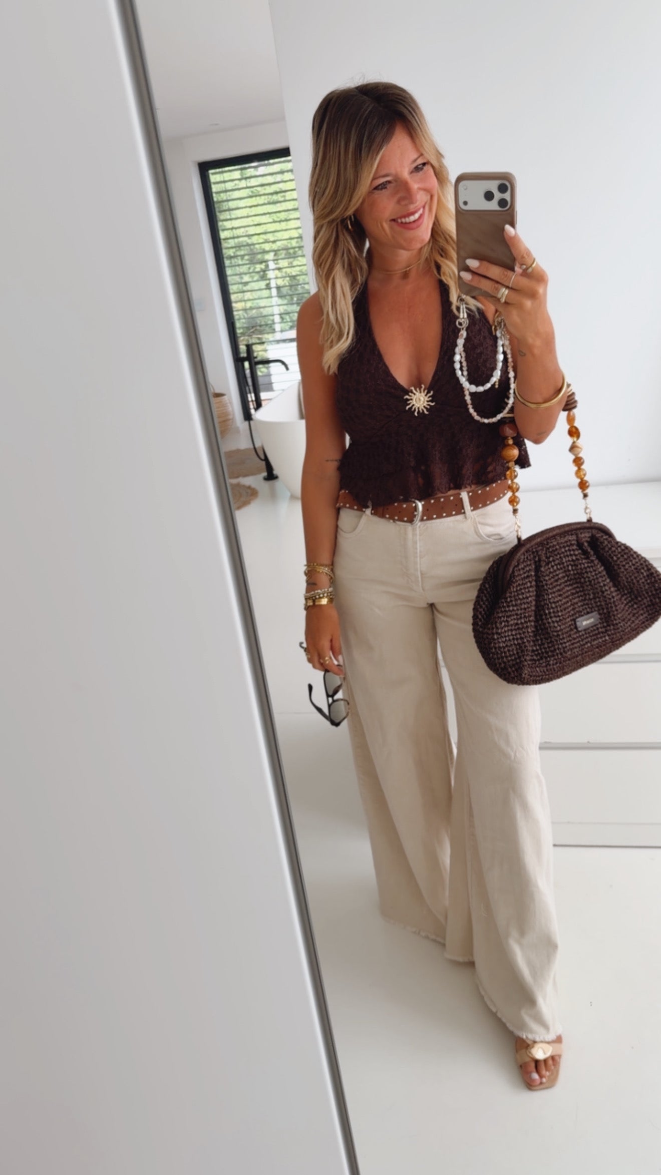 Neckholder Top Lace Sun