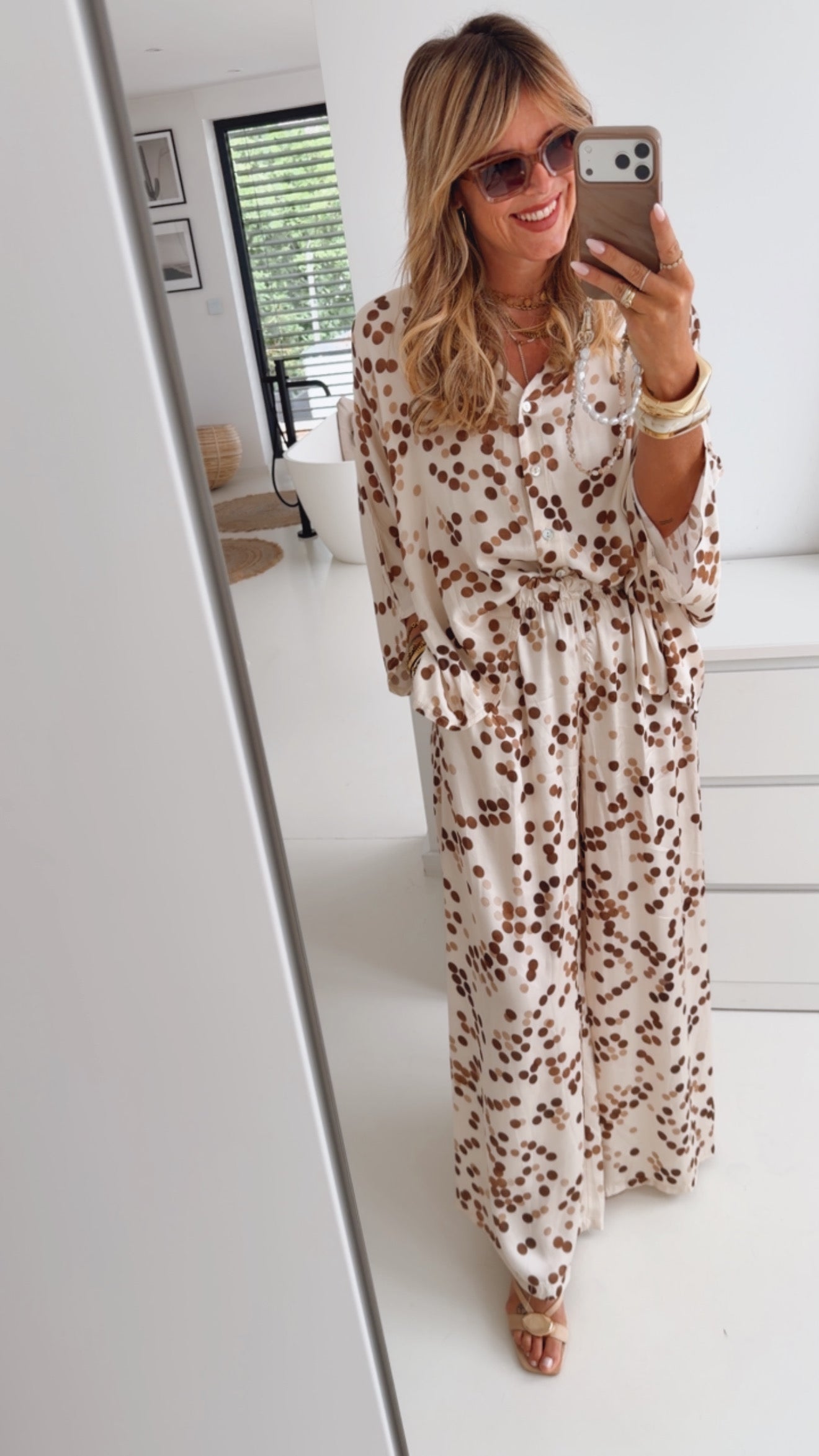 Oversize Bluse Dots