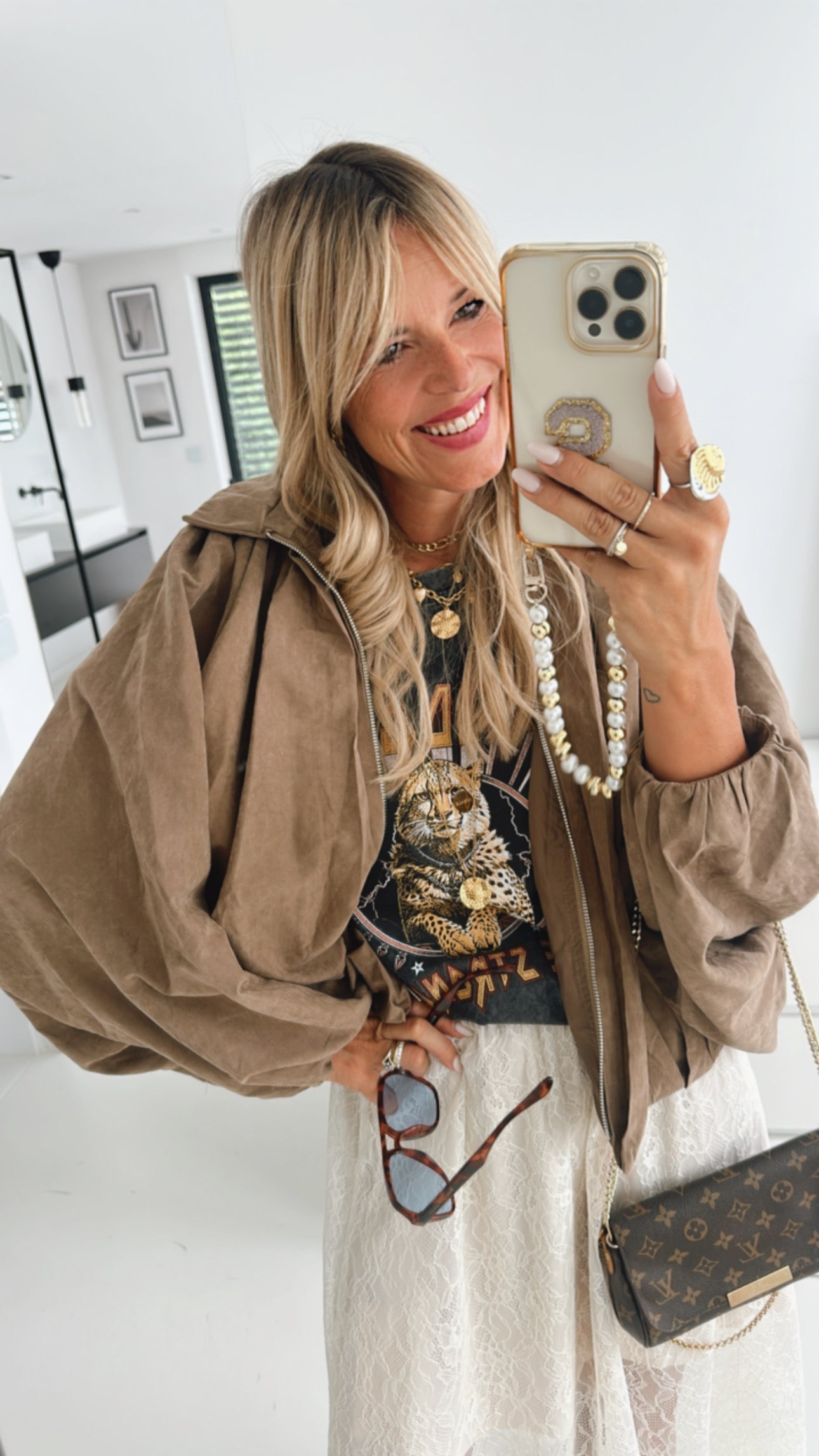Long T-Shirt Edgy Print