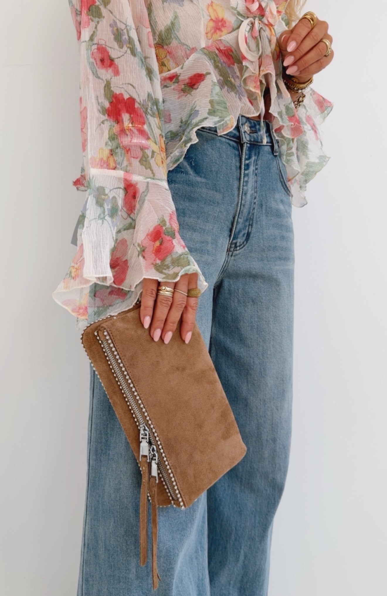 Midi Clutch Bubble Edge