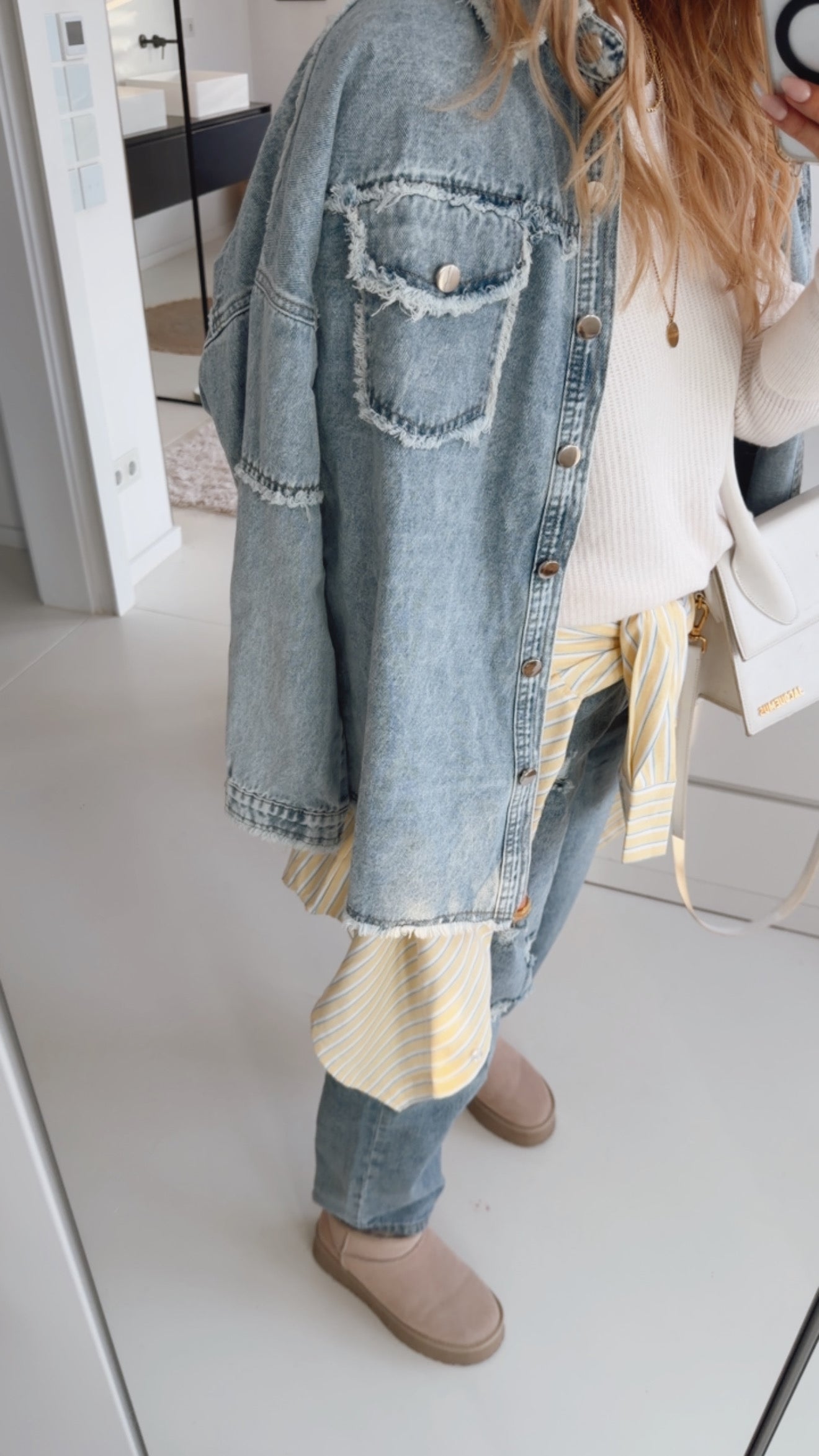 Jeans Hemd Destroyed Pockets