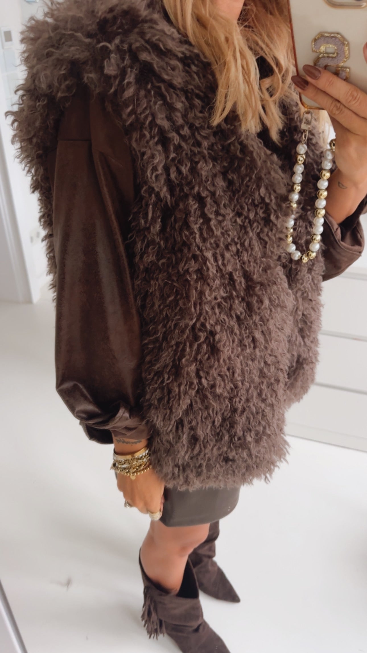 Midi Weste Cosy Curls