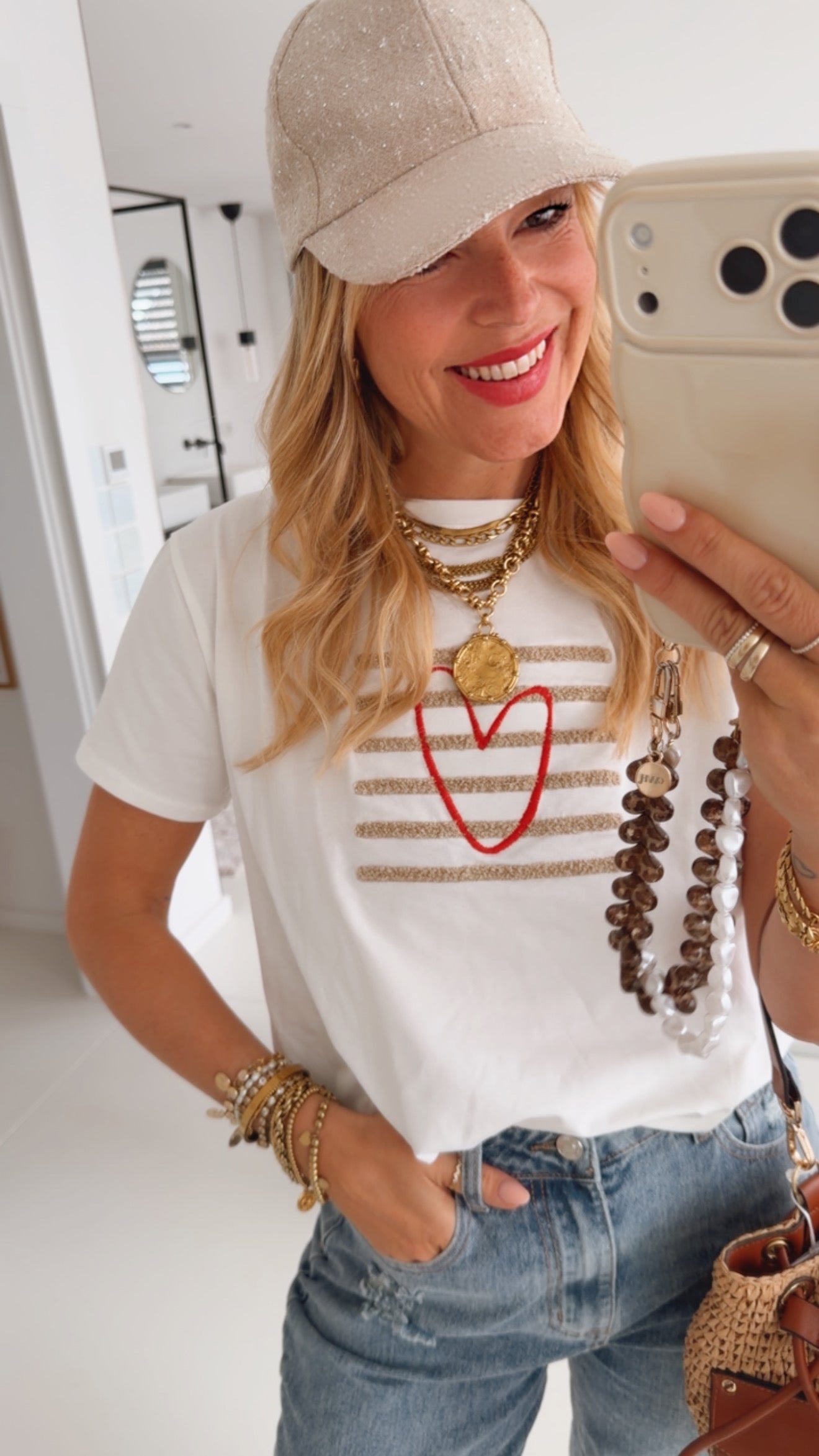 T-Shirt Heart and Stripes