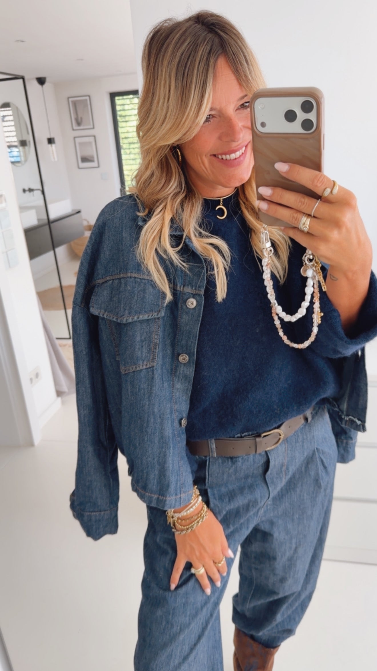 Midi Pulli Soft mit Umschlagarm