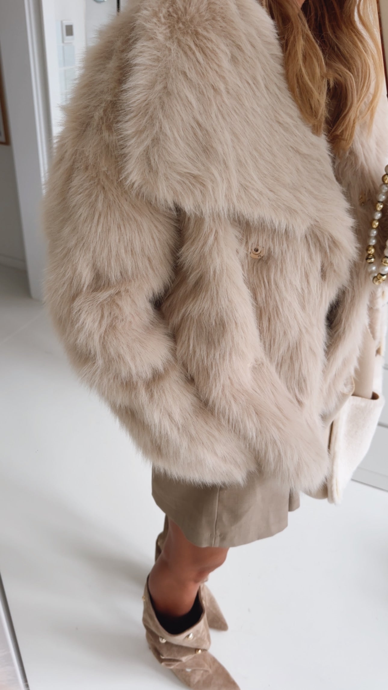 Fell Jacke Big Collar