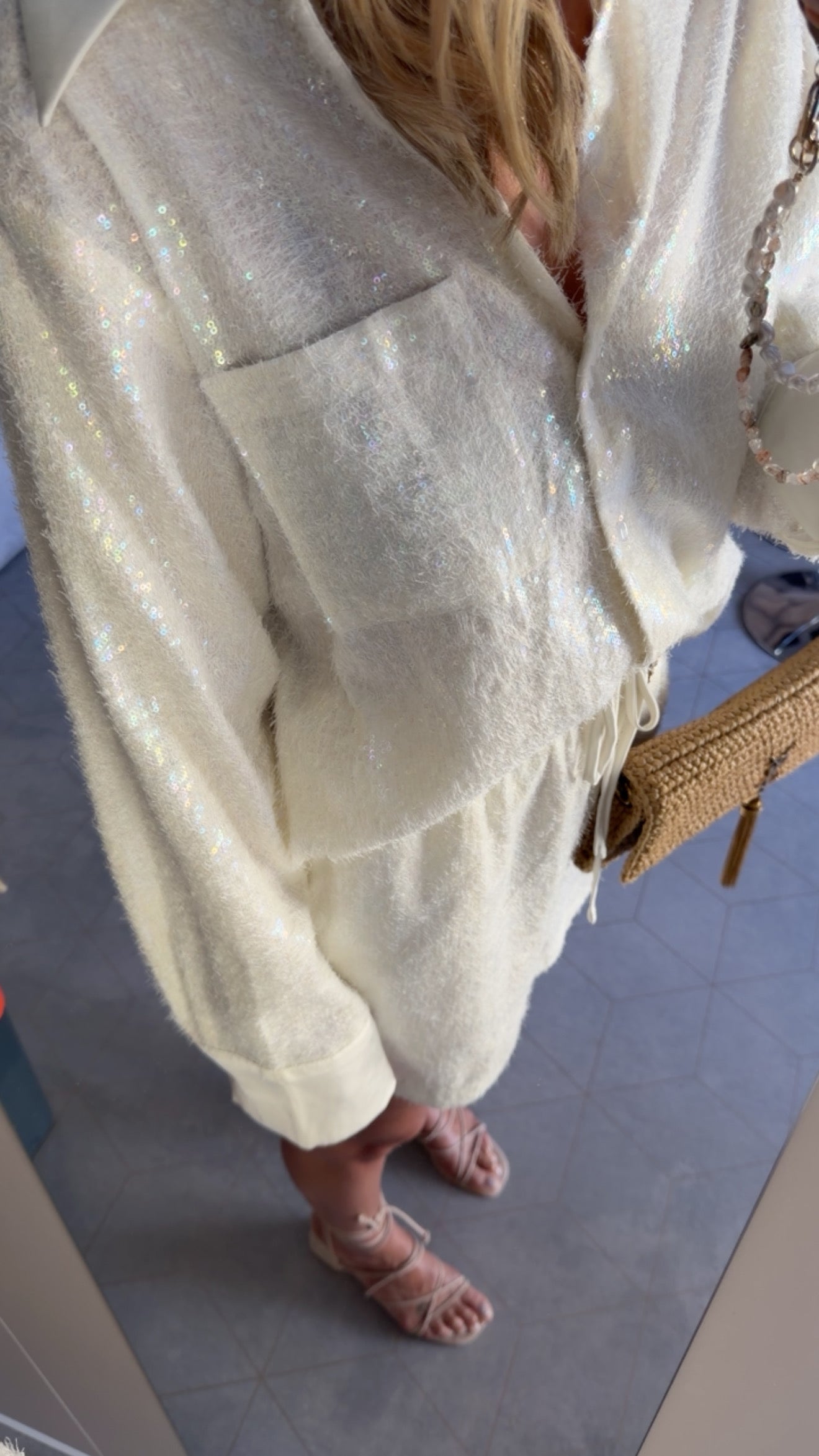 Fuzzy Glitter Hemd