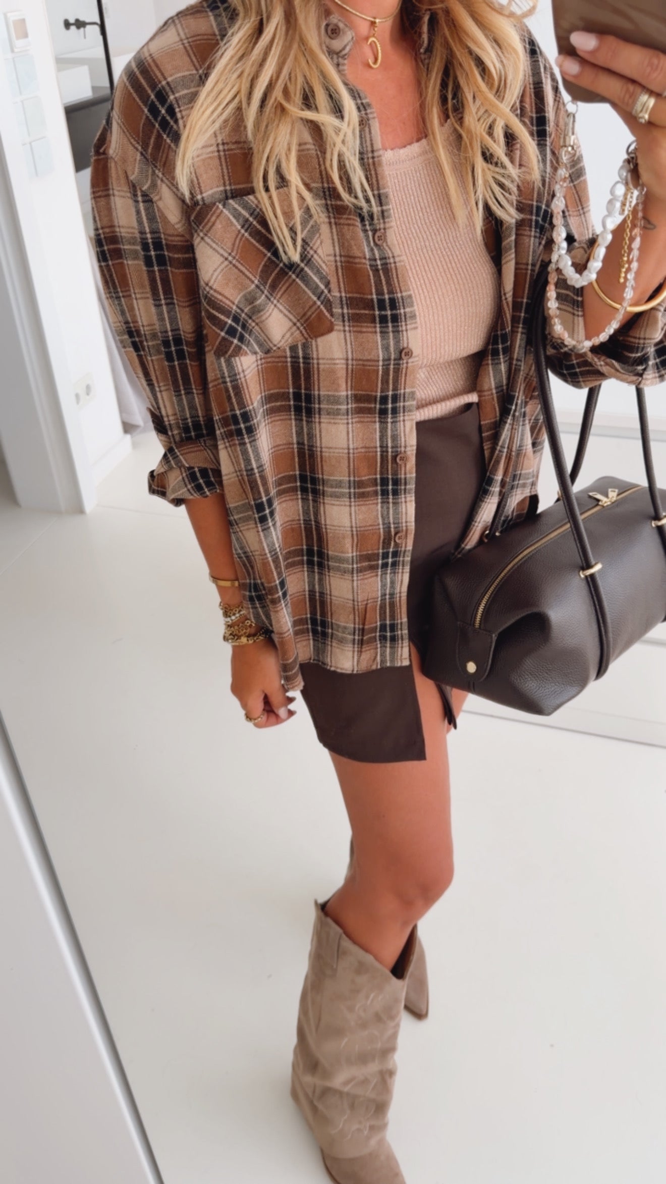 Karo Hemd Pocket