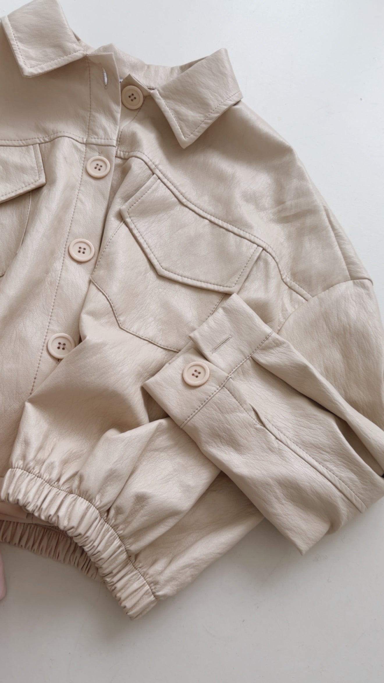 Bomber Jacke Lederoptik