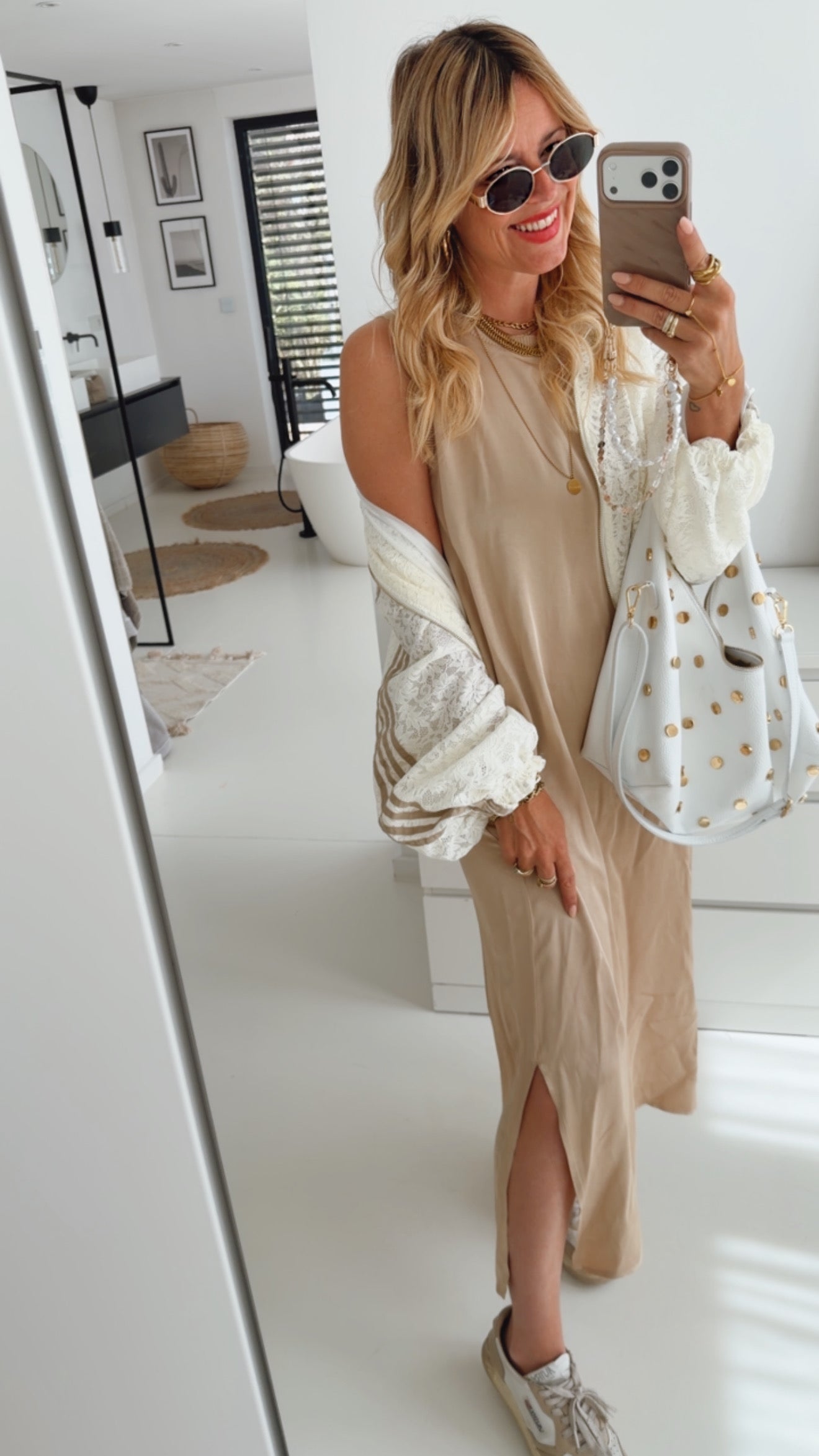 Everyday Kleid Satin Optik