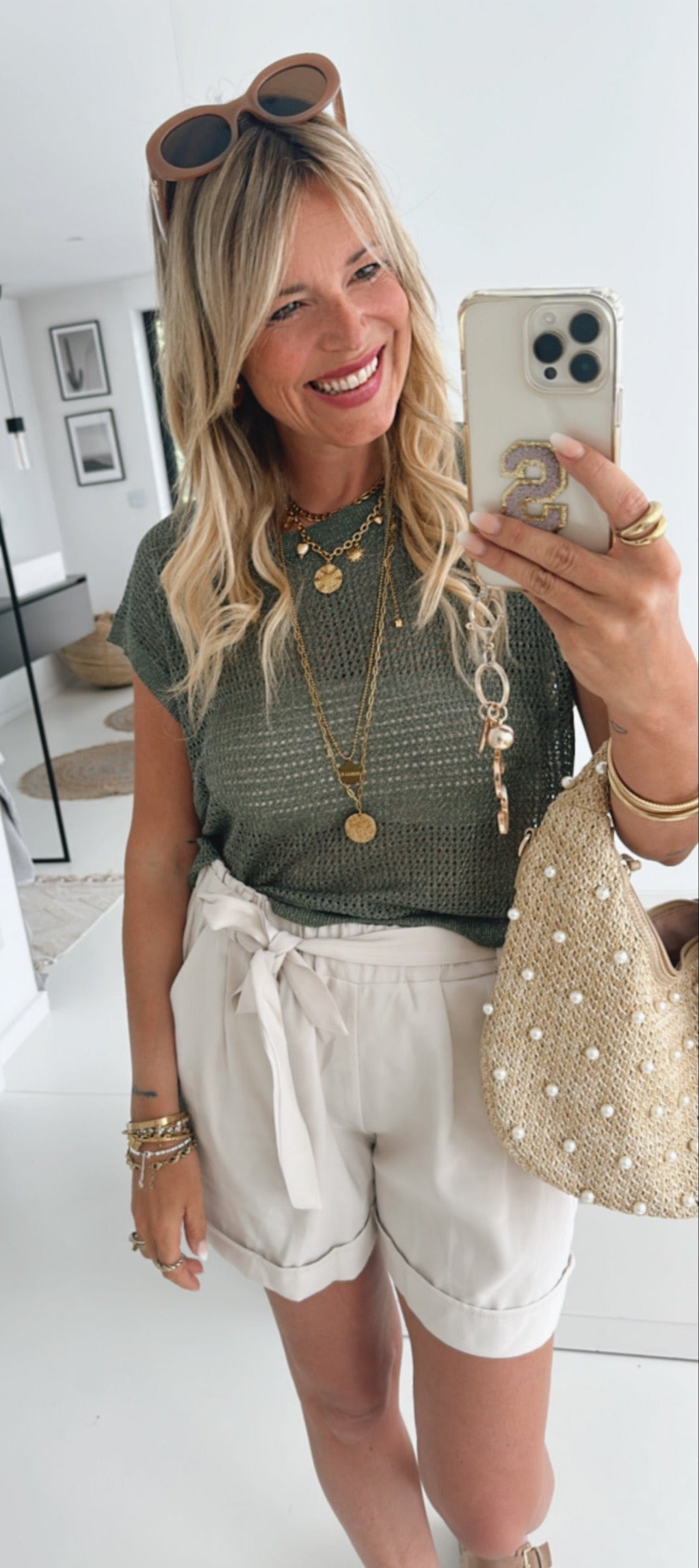 Oversize Top Grobstrick Sparkle